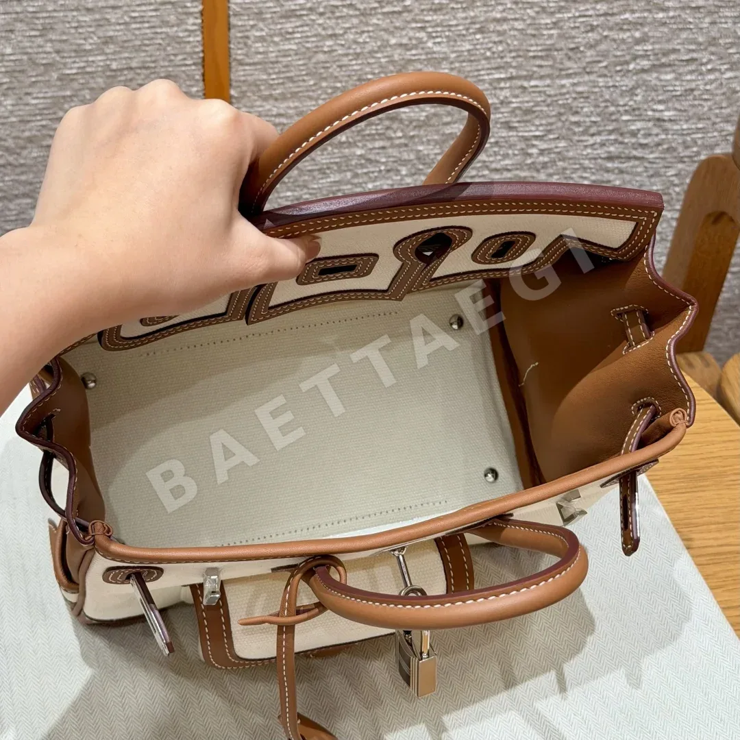 에르메스 버킨카고 캔버스 가방 상세 이미지 6