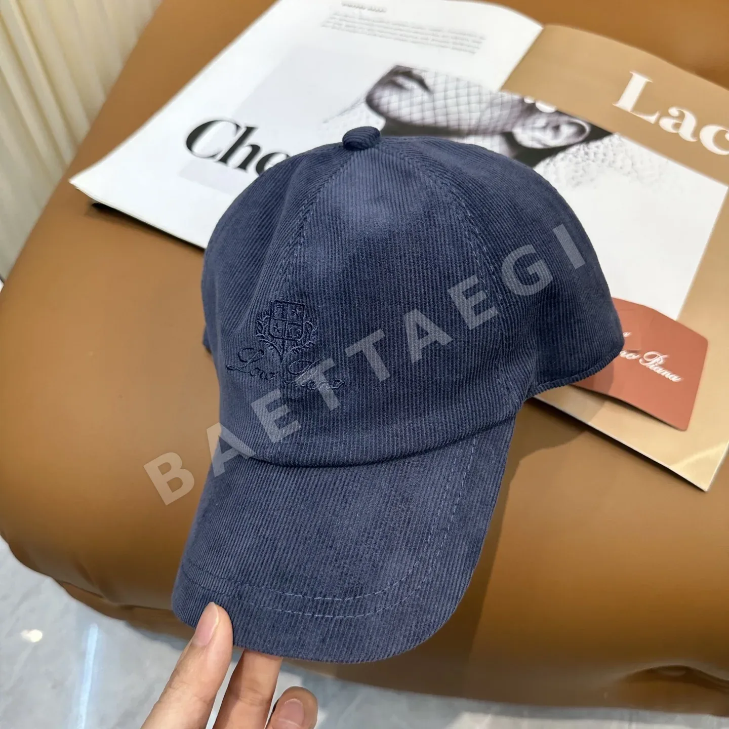 로로피아나 코듀로이 베이스볼 모자 상세 이미지 2