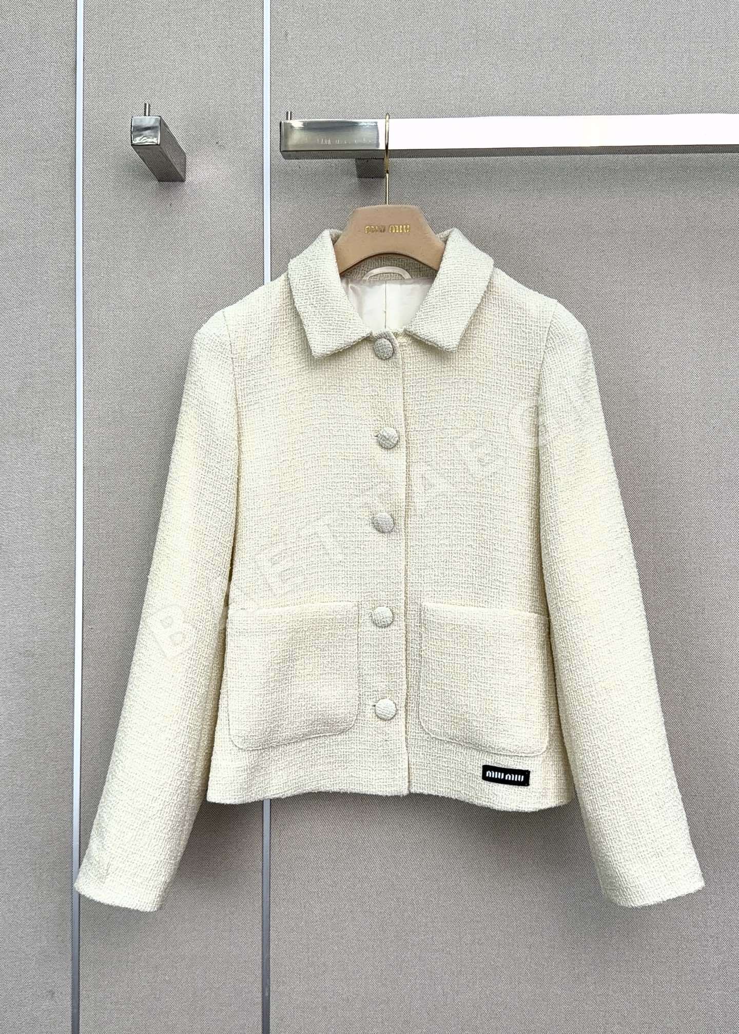 미우미우 트위드 피터팬 카라 자켓 상세 이미지 2