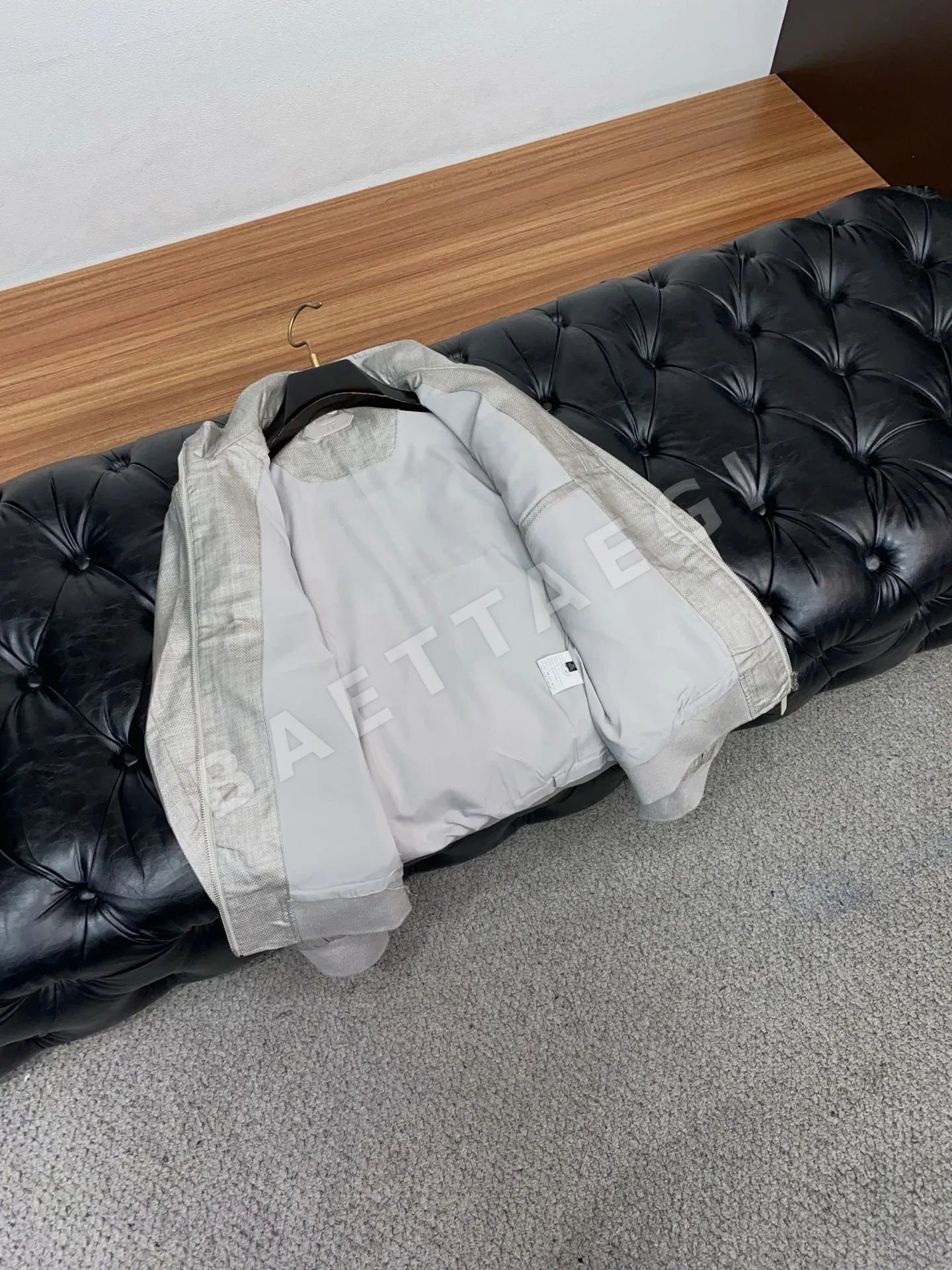 톰포드 남성 코튼 린넨 스탠드 카라 자켓 상세 이미지 7