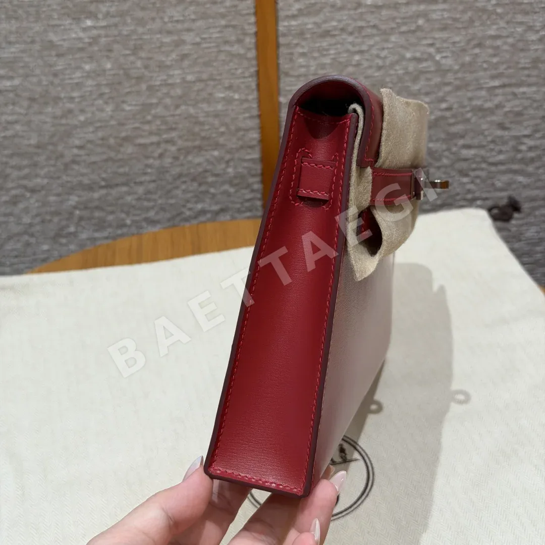 에르메스 켈리 엘란 칠리 레드 가죽 가방 상세 이미지 2
