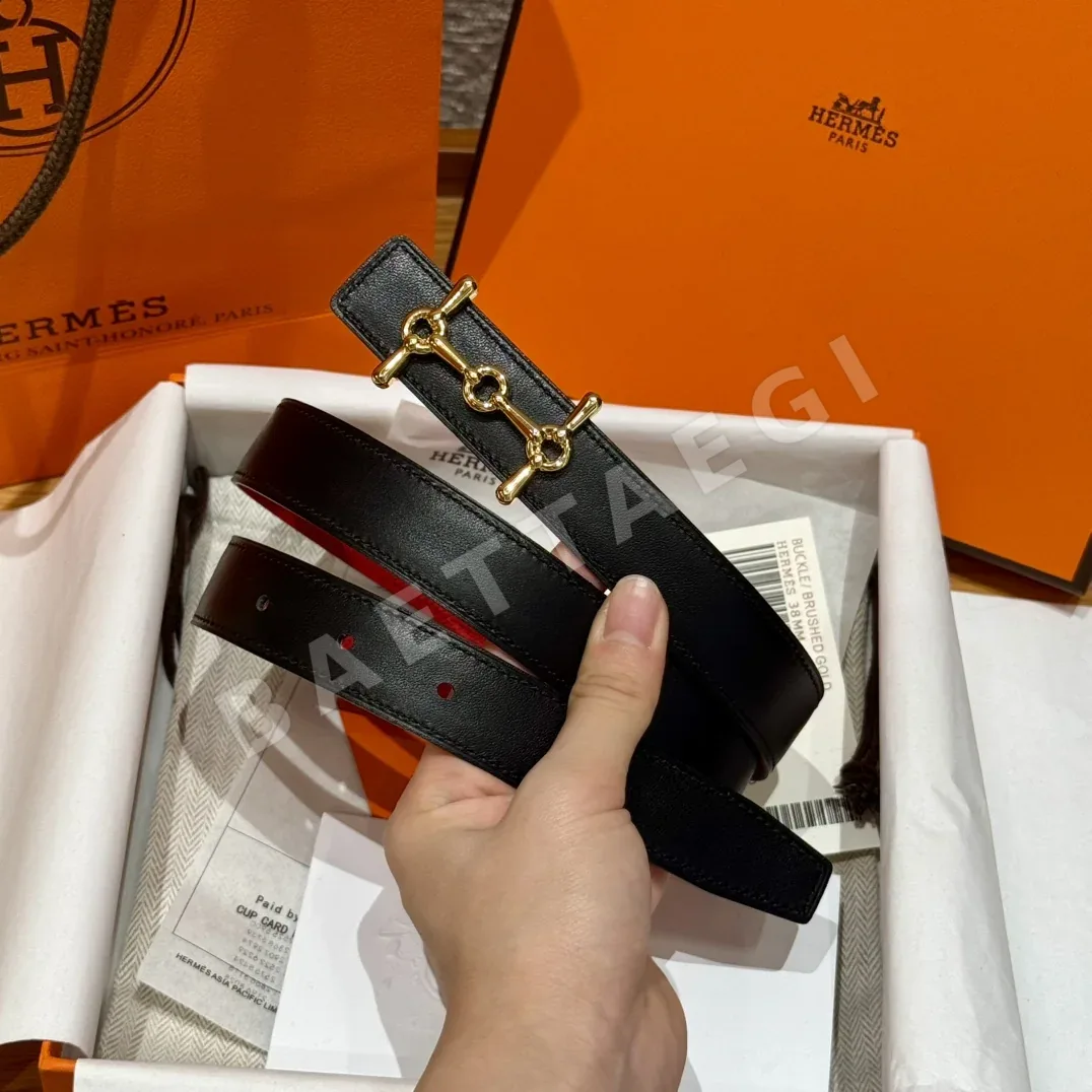 에르메스 H자형 버클 스위프트 엡솜 양면 가죽 벨트 상세 이미지 9