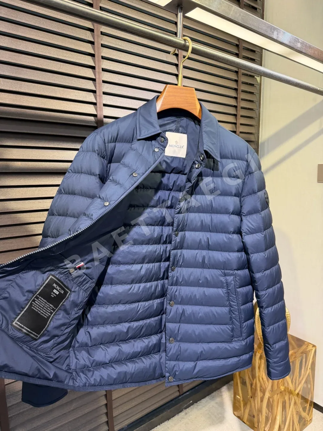 몽클레르 부르동 다운 셔츠 자켓 네이비 M6502 상세 이미지 8
