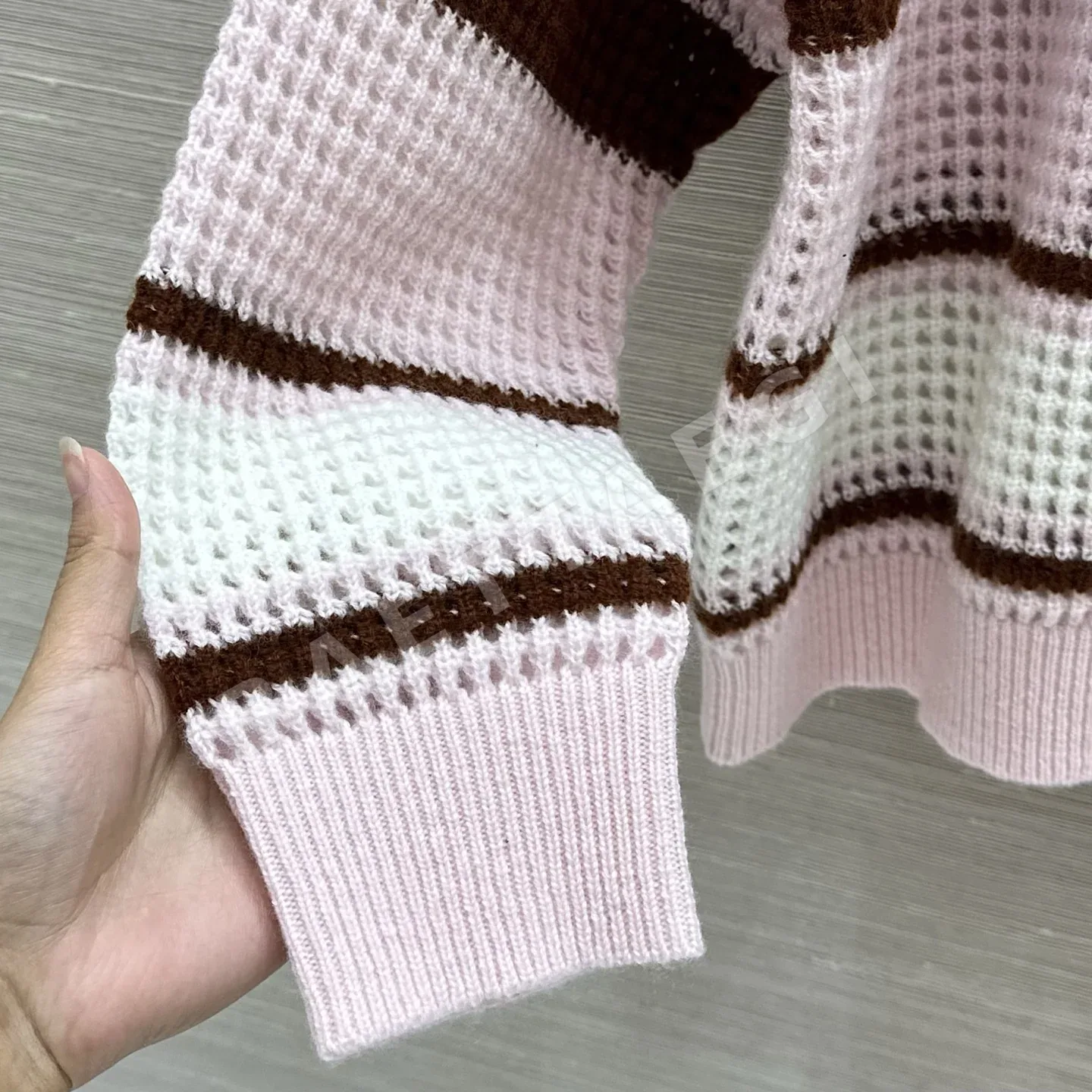 브루넬로쿠치넬리 컬러 블록 스트라이프 캐시미어 자켓 상세 이미지 5