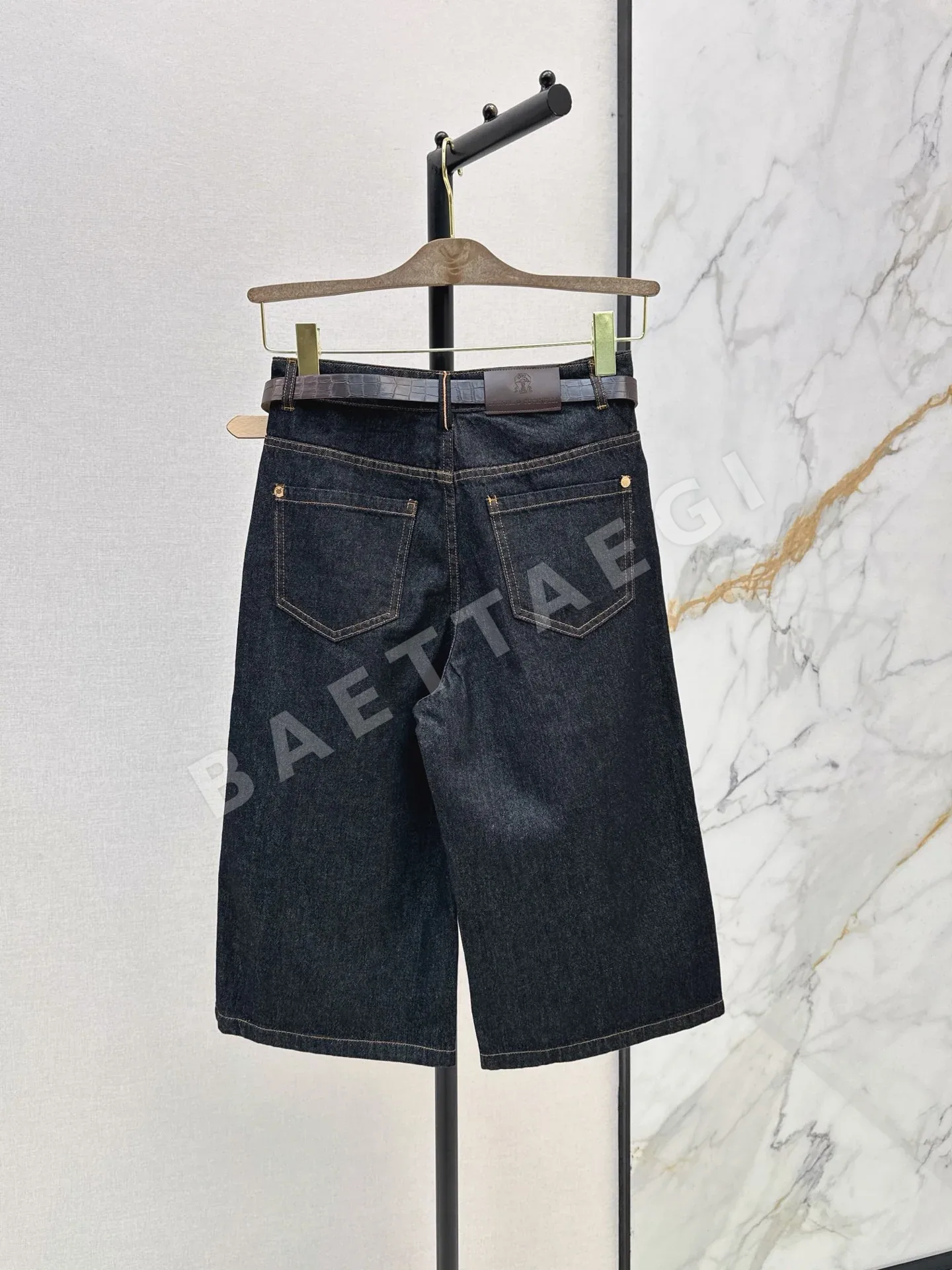 브루넬로쿠치넬리 워시드 데님 여성 바지 상세 이미지 8