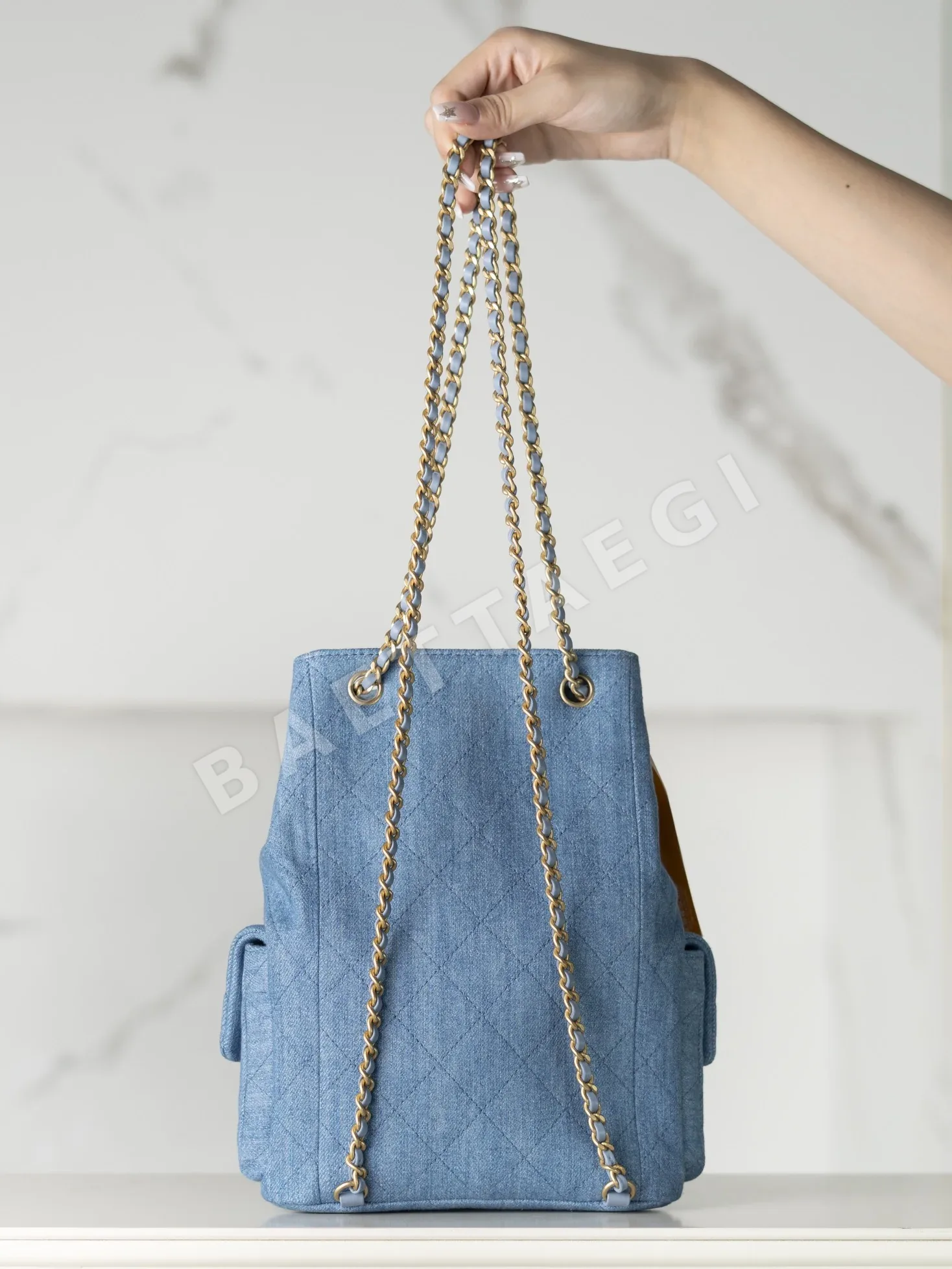 샤넬 데님 백팩 상세 이미지 6