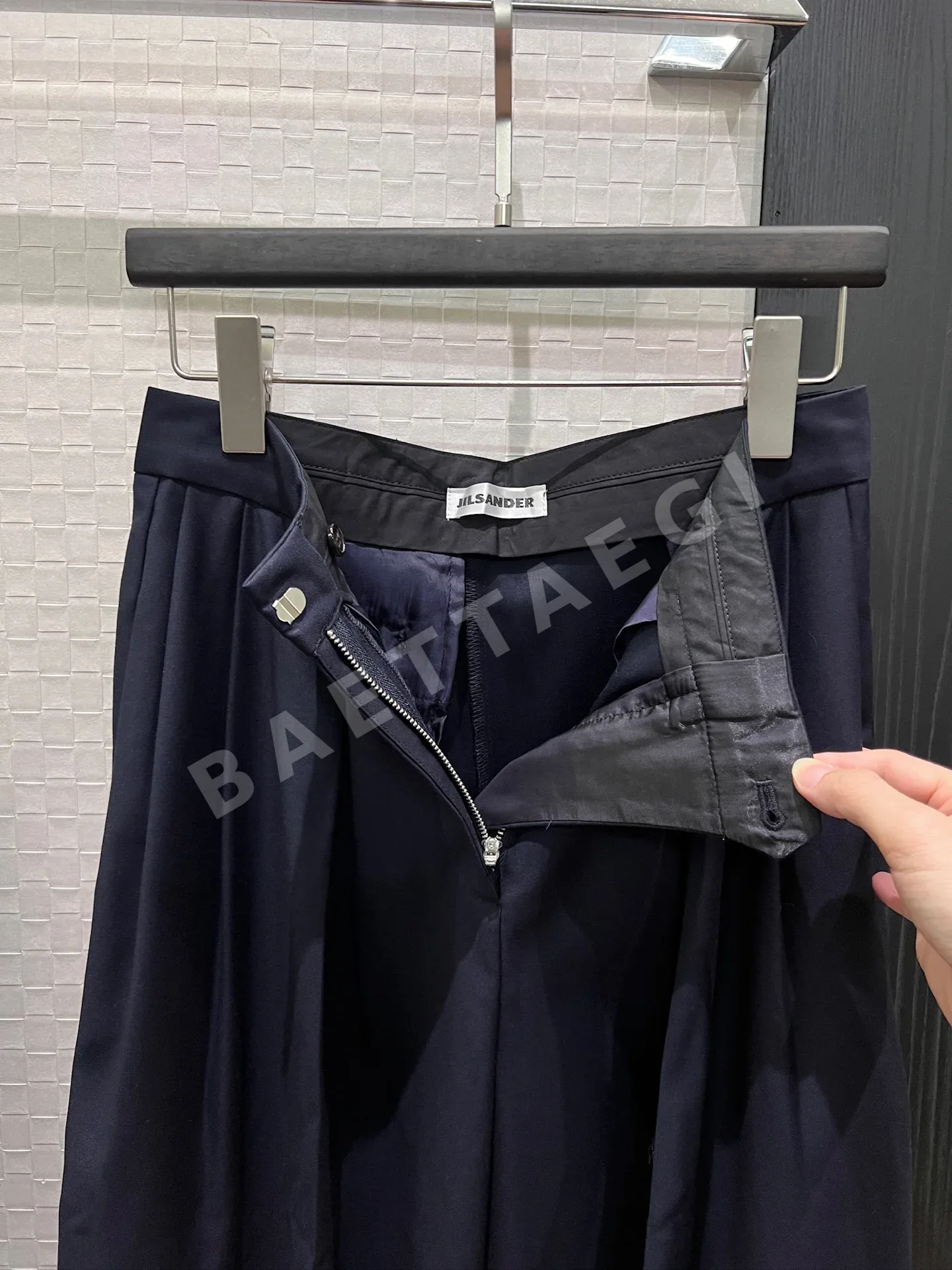 질샌더 울 V넥 블레이저 와이드 팬츠 세트 상세 이미지 7