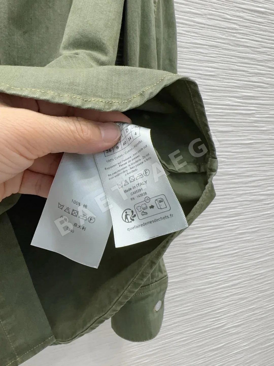 디올 빈티지 워싱 여성 셔츠 상세 이미지 7