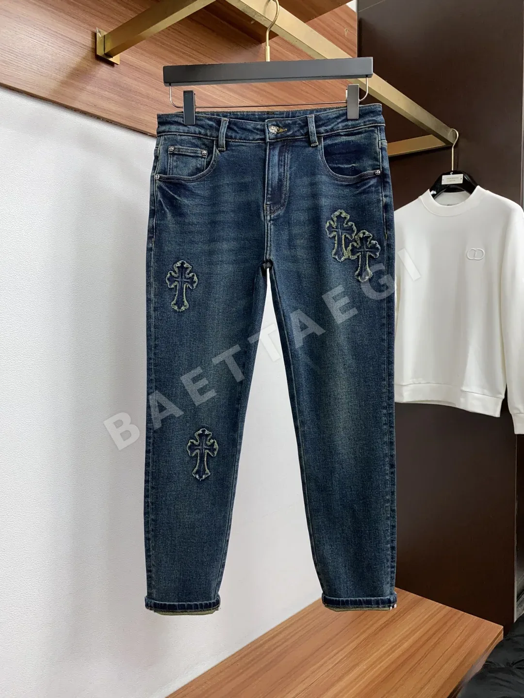 크롬하츠 남성 데님 바지 상세 이미지 2