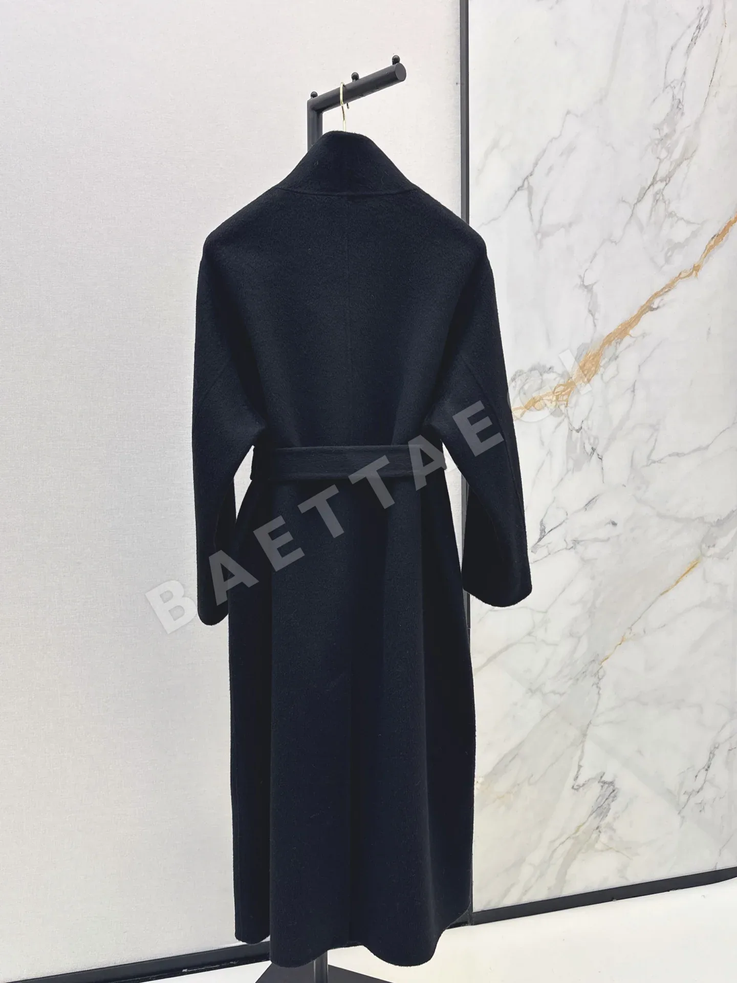 로로피아나 스탠드카라 울 양면 롱 코트 자켓 상세 이미지 9
