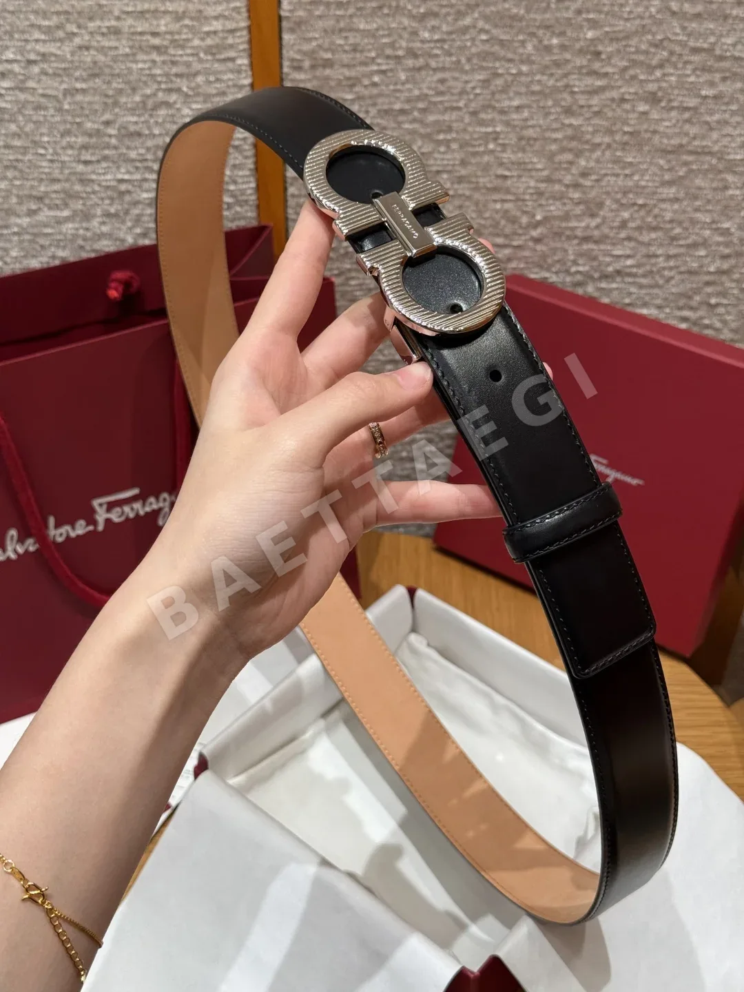 페레가모 간치니 양면 조절 벨트 상세 이미지 3