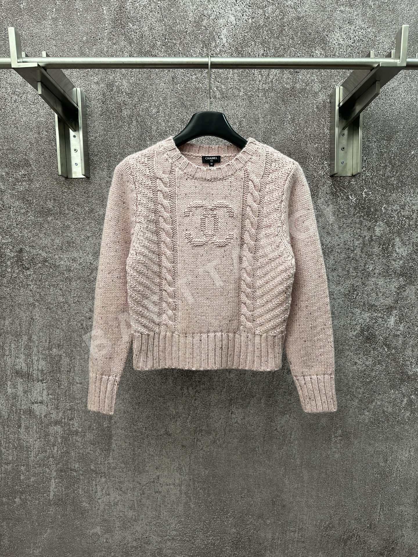 샤넬 케이블 크루넥 여성 니트 103979