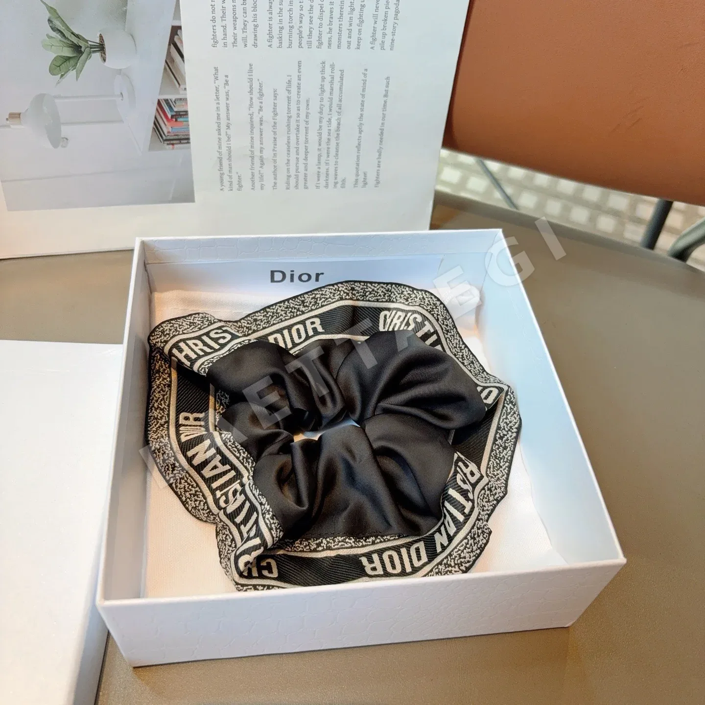 디올 나비 리본 포니테일 헤어밴드 상세 이미지 7