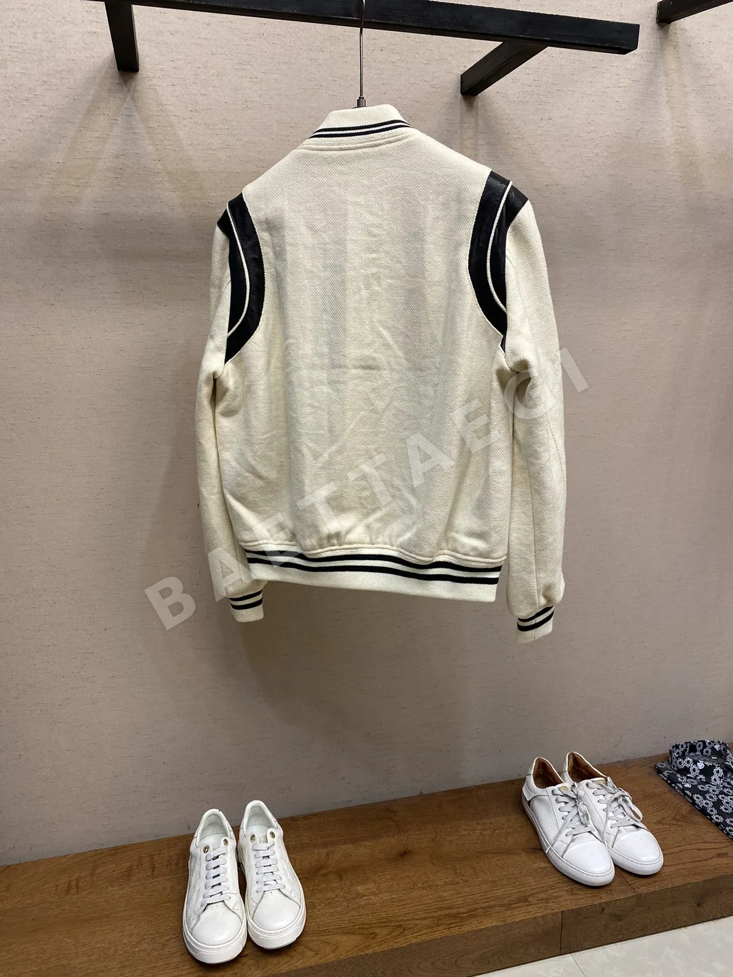 생로랑 패치워크 울 혼방 남성 자켓 상세 이미지 2