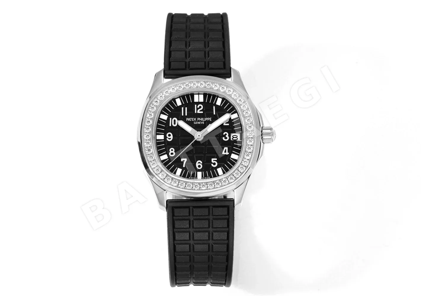 파텍필립 아쿠아넛 다이아 자동 스틸 여성용 JBL 공장 레플리카 44174 Patek Philippe
