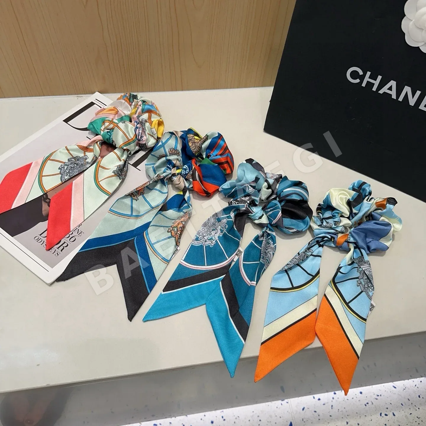 에르메스 H형 리본 헤어타이 185133