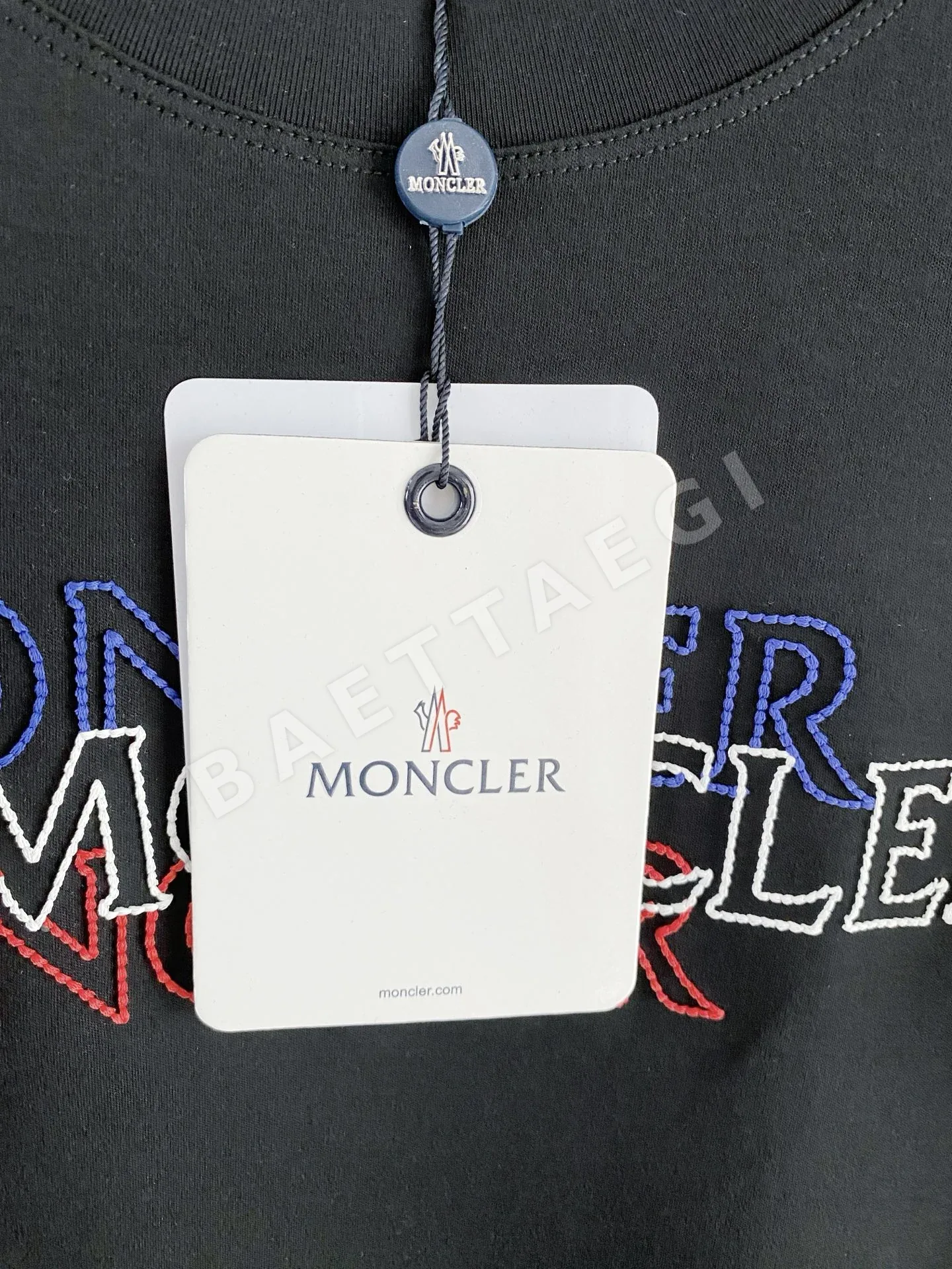 몽클레르 여성 크루넥 반팔 티셔츠 상세 이미지 5