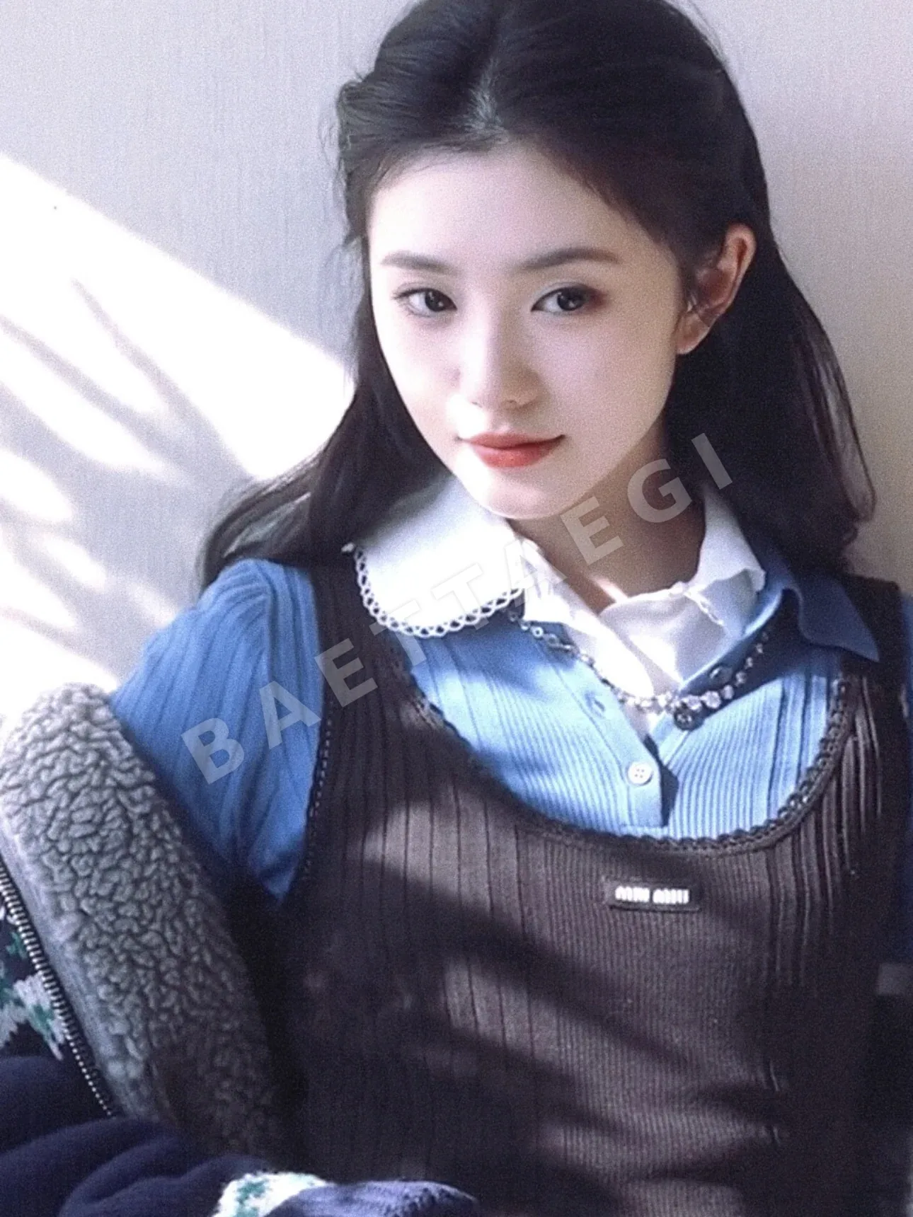 미우미우 여성 반팔 울 상세 이미지 17