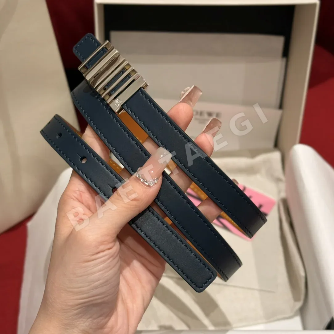 로에베 기하학 버클 소가죽 여성용 벨트 상세 이미지 2