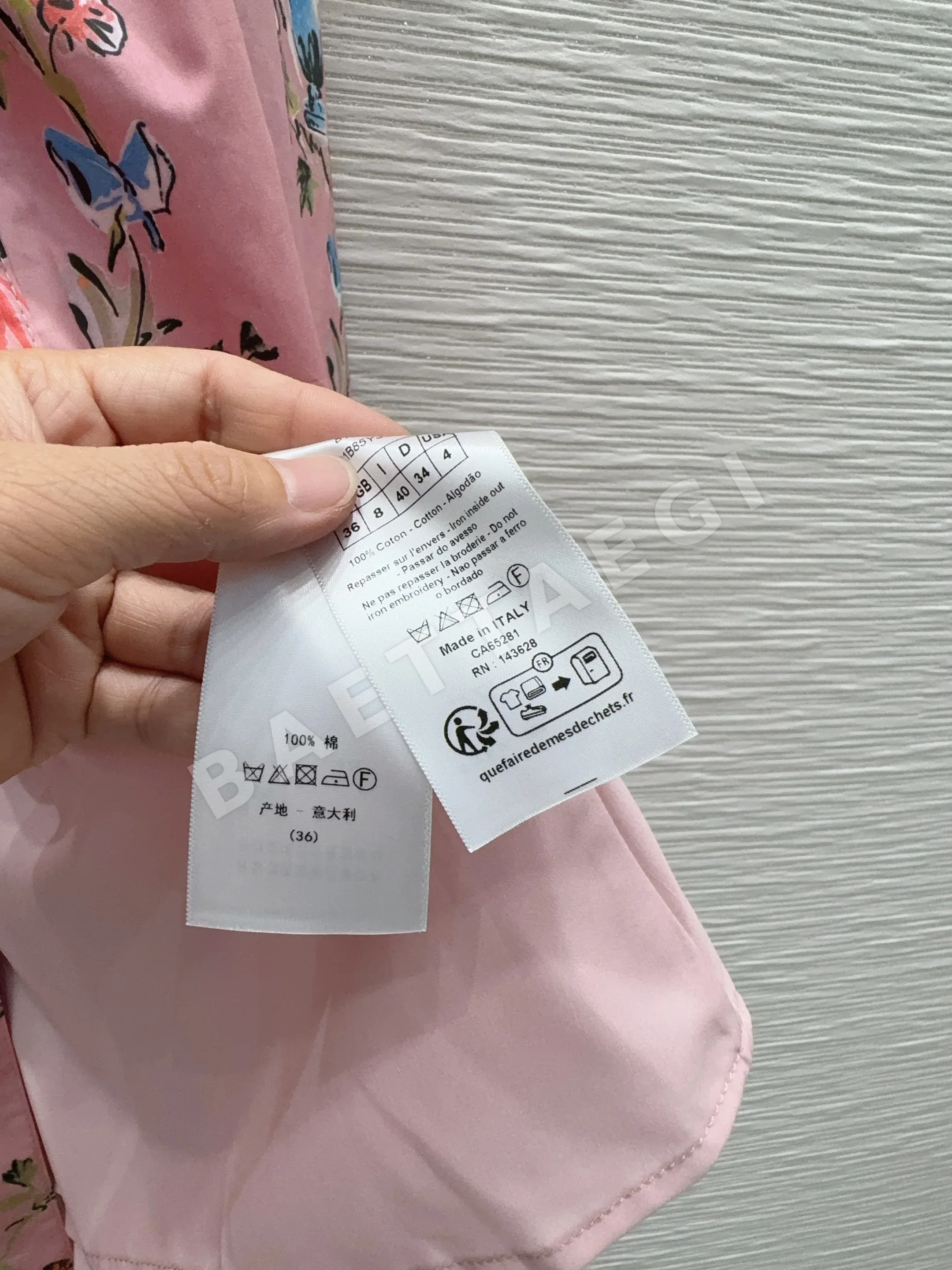 디올 시스루 프린트 여성 원피스 상세 이미지 16