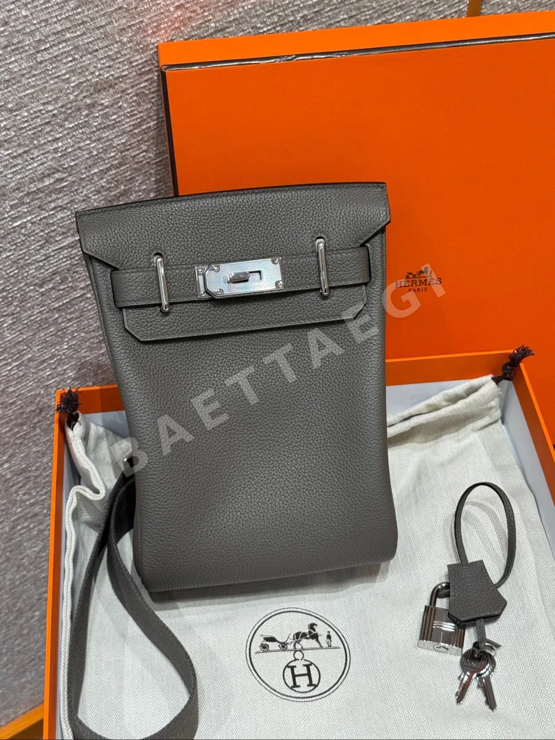 에르메스 핵 아 도 토고 가죽 백팩 166677