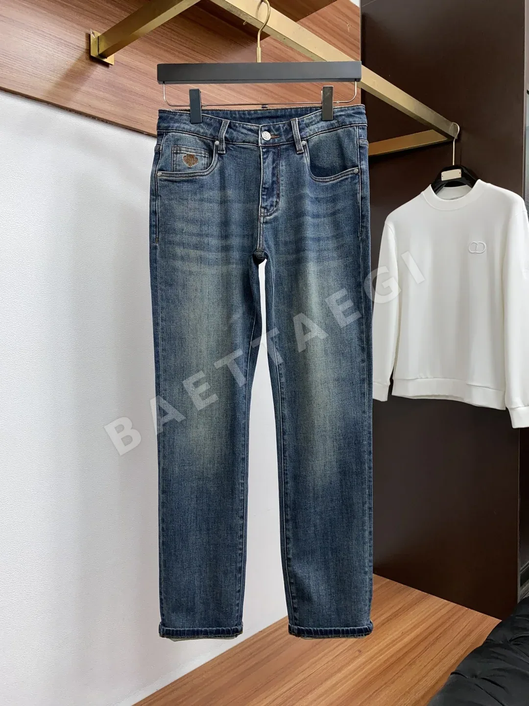 로로피아나 슬림핏 남성 바지 상세 이미지 2