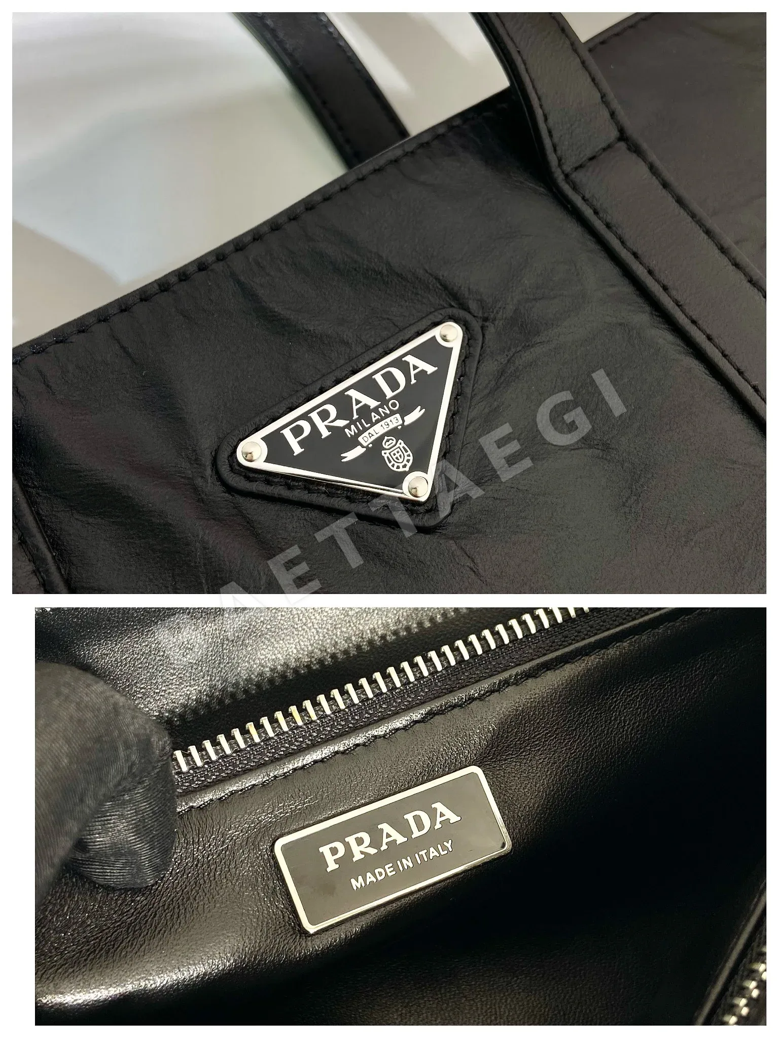 프라다 램스킨 라지 토트백 1BG587 상세 이미지 9