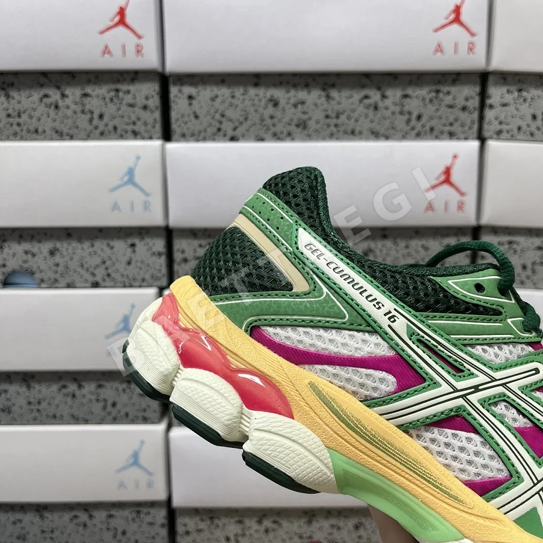 아식스 [TOP] 젤 큐뮬러스 16 1203A763-100 200300 Asics Gel-Cumulus 16 Green Cream Ivory 상세 이미지 7