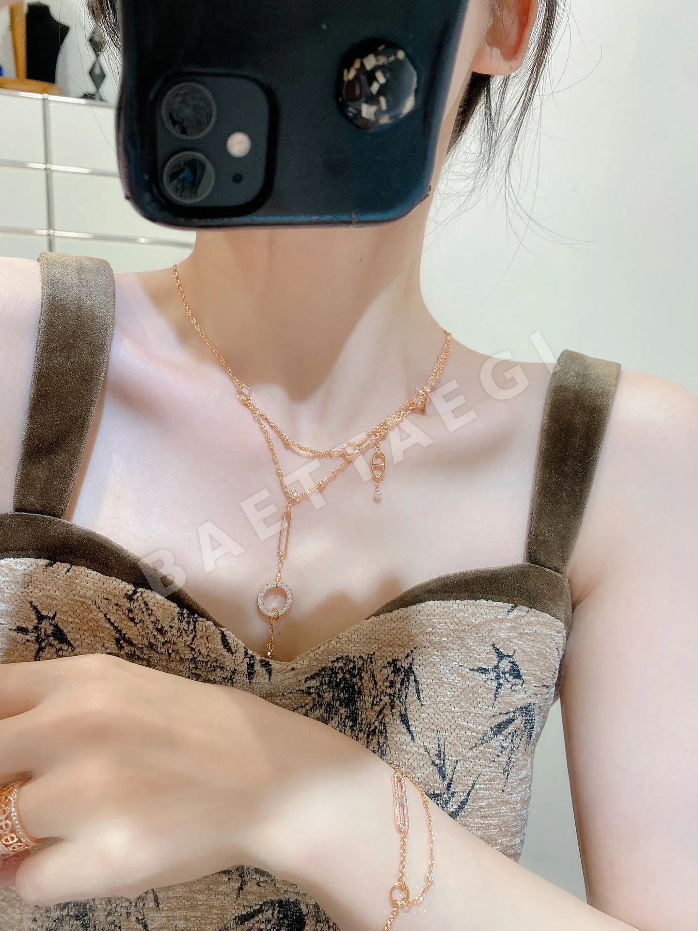 에르메스 돼지코 태슬 스털링 실버 귀걸이 69958