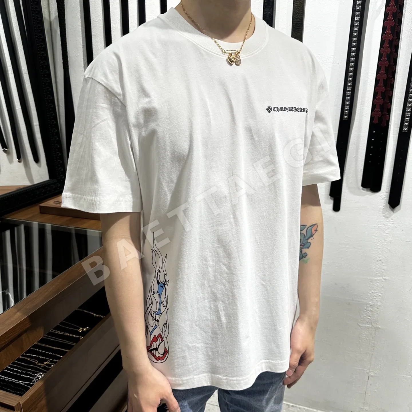 크롬하츠 남성 반소매 티셔츠 상세 이미지 9