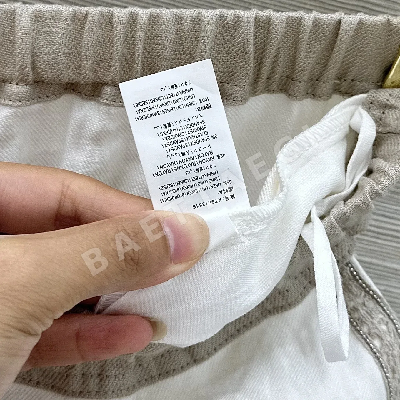 로로피아나 린넨 여성 바지 상세 이미지 7