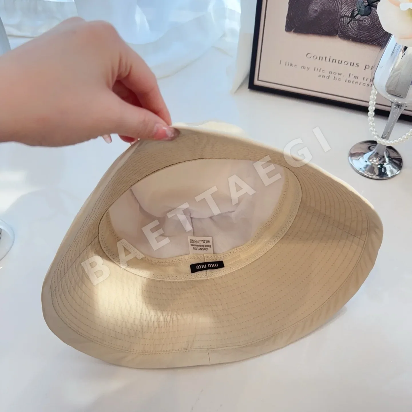 미우미우 모자 81273 Miu Miu Cap 상세 이미지 8