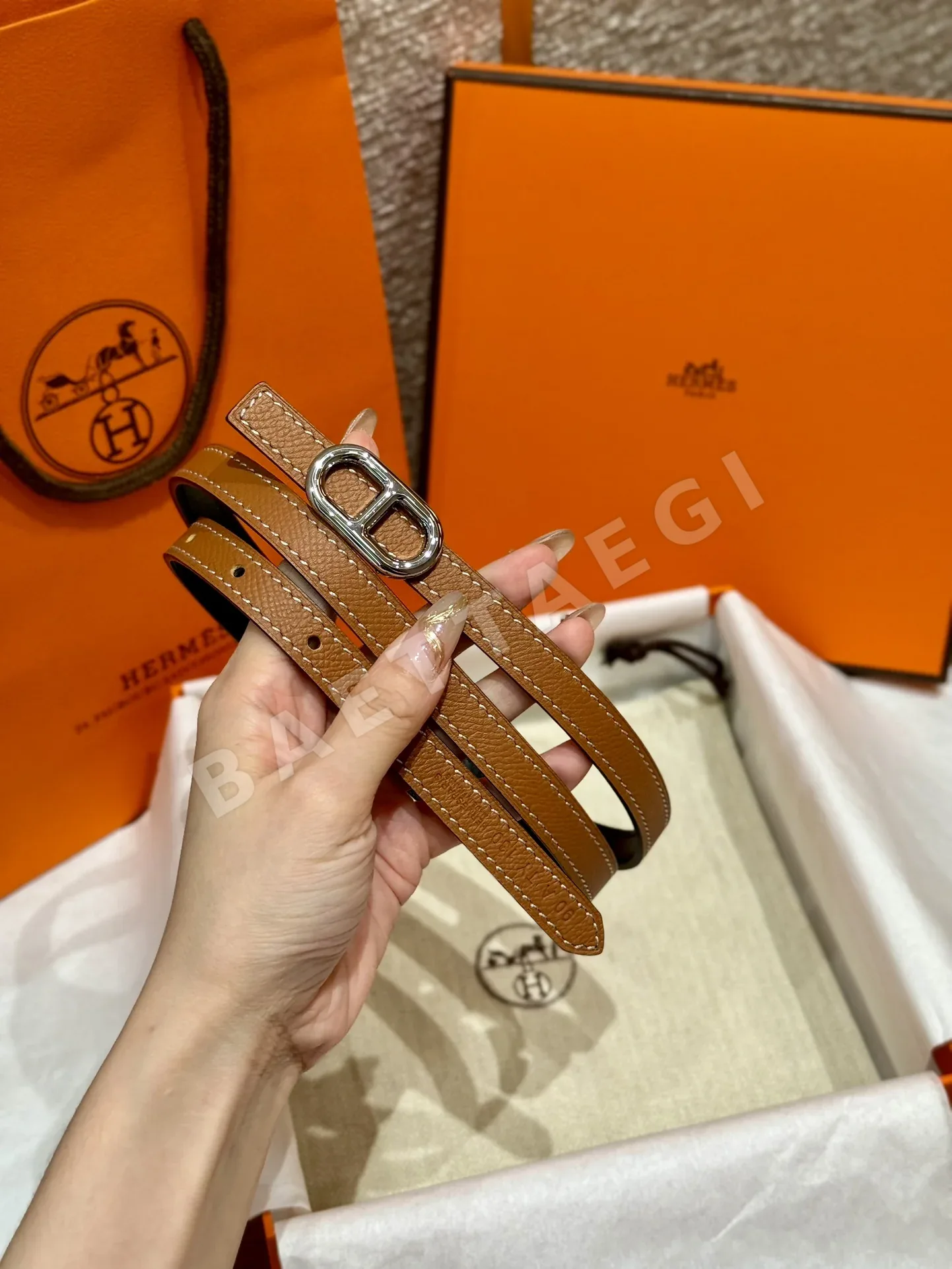 에르메스 셰느당크르 링크 금도금 벨트 상세 이미지 6
