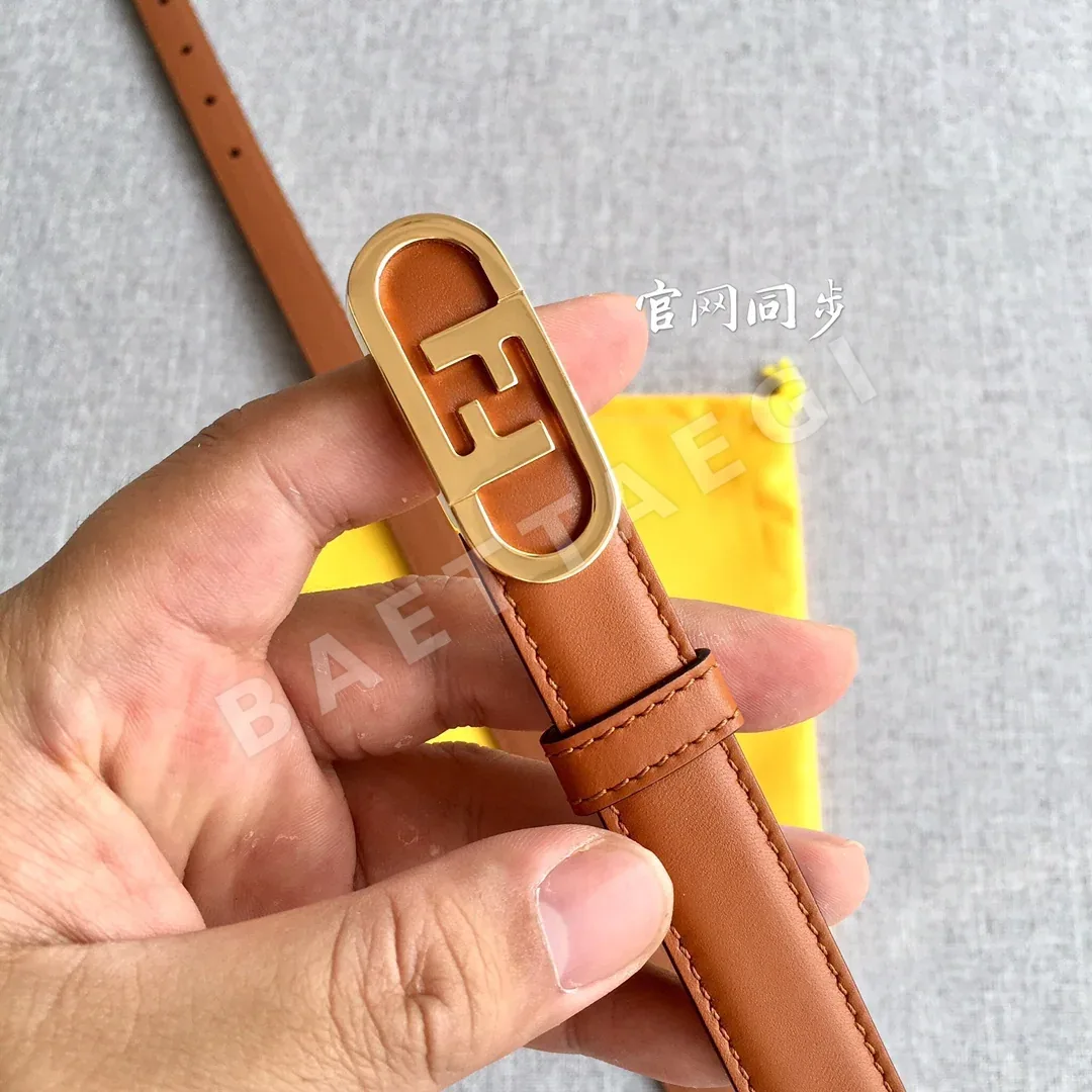 펜디 O'Lock 버클 슬림 가죽 벨트 상세 이미지 7