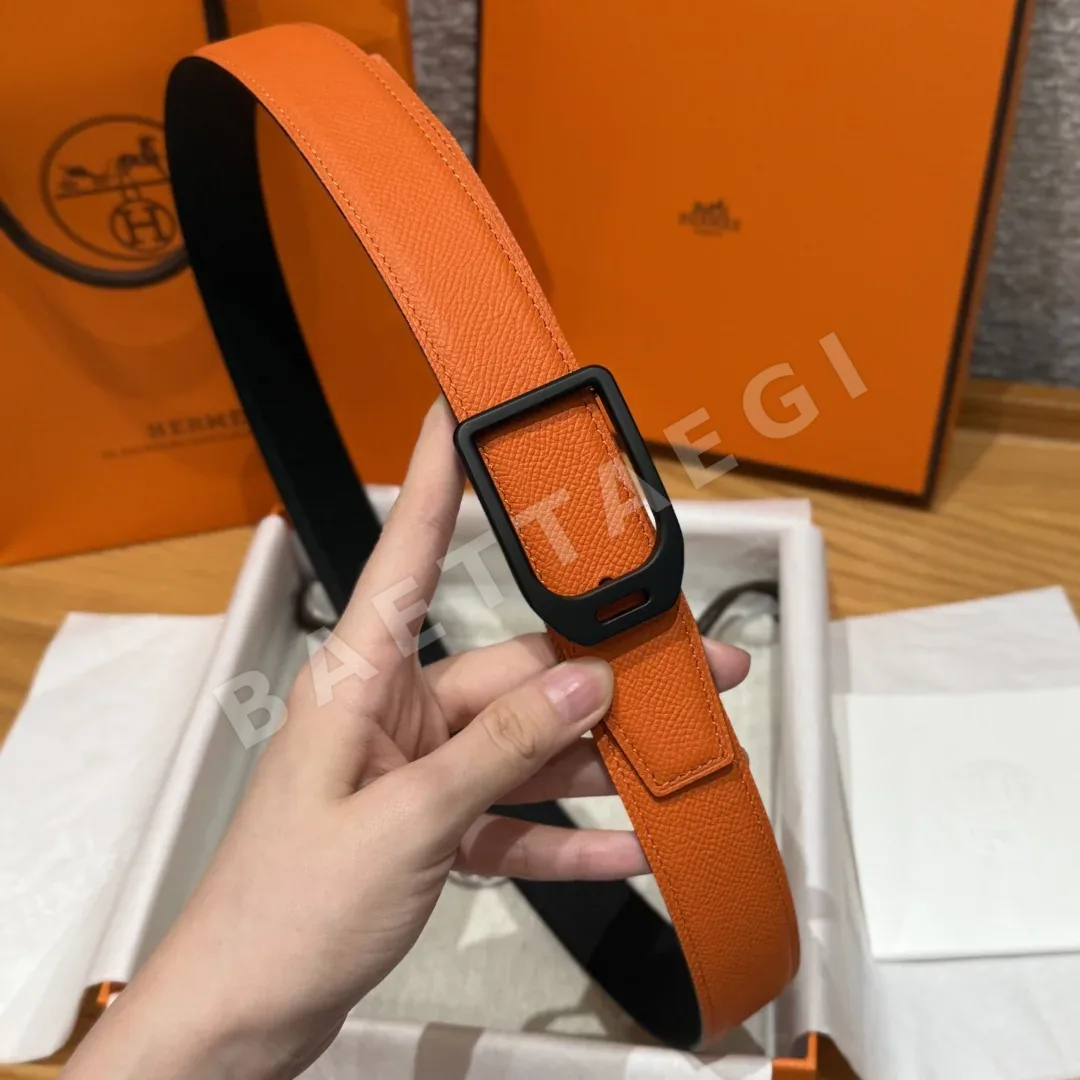 에르메스 조키 메탈 버클 양면 벨트 상세 이미지 4