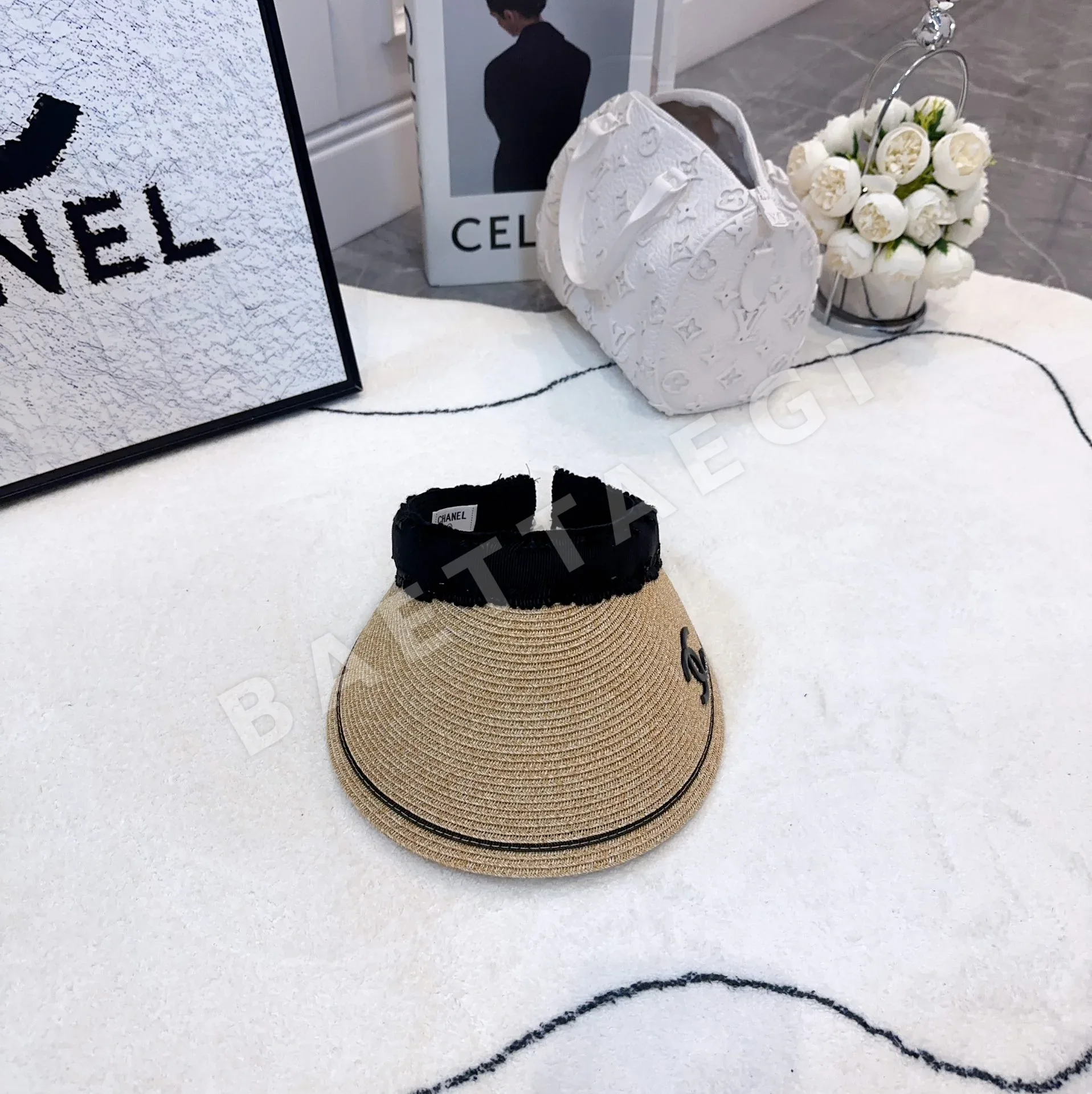 샤넬 자외선 차단 메시 모자 82173