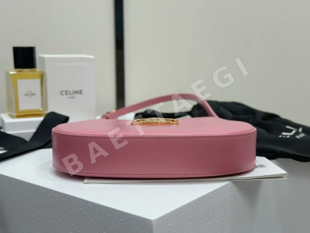 셀린느 미디엄 핑크 카프스킨 숄더백 상세 이미지 5