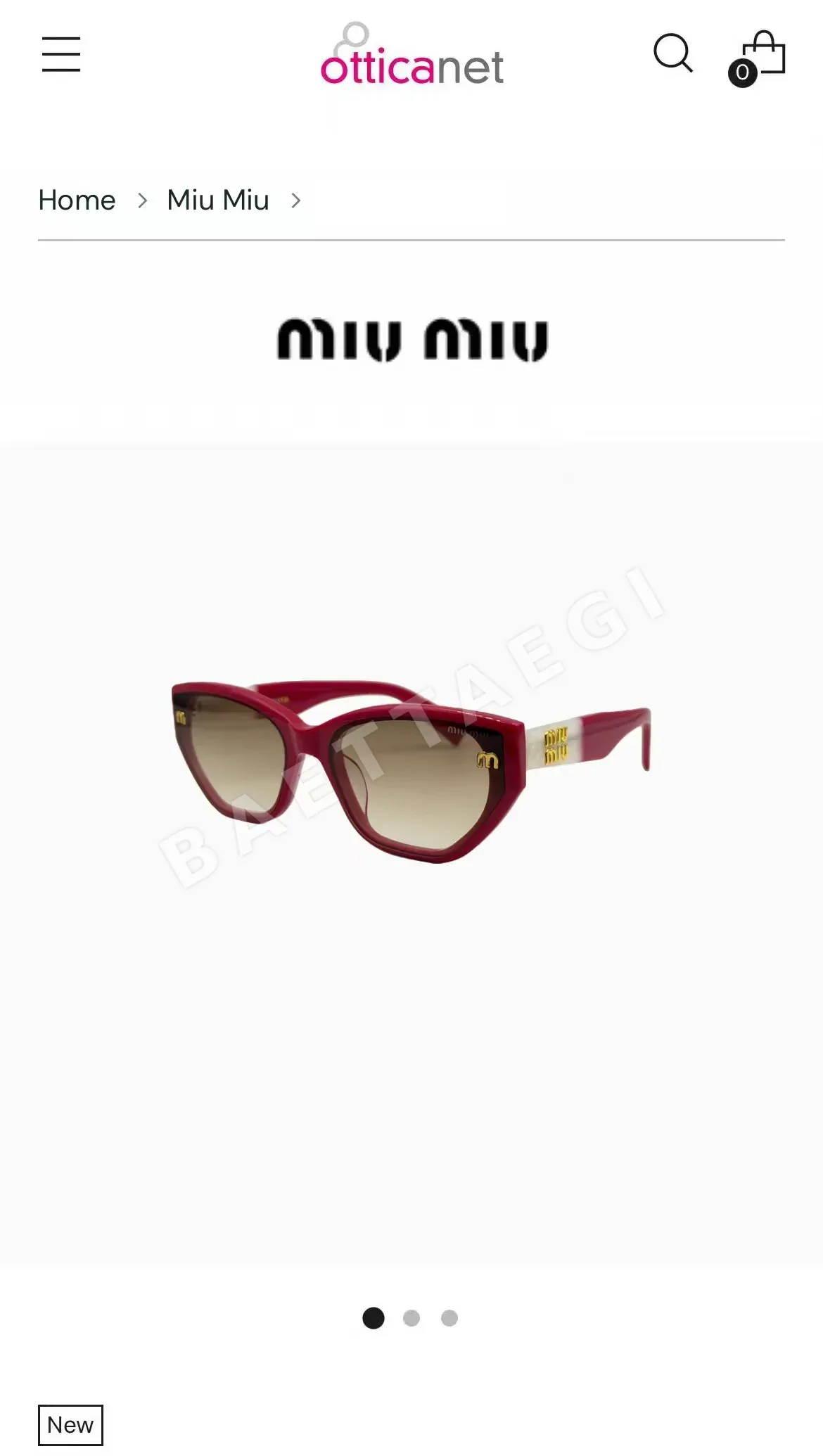 미우미우 MU66 ZS 선글라스 상세 이미지 4