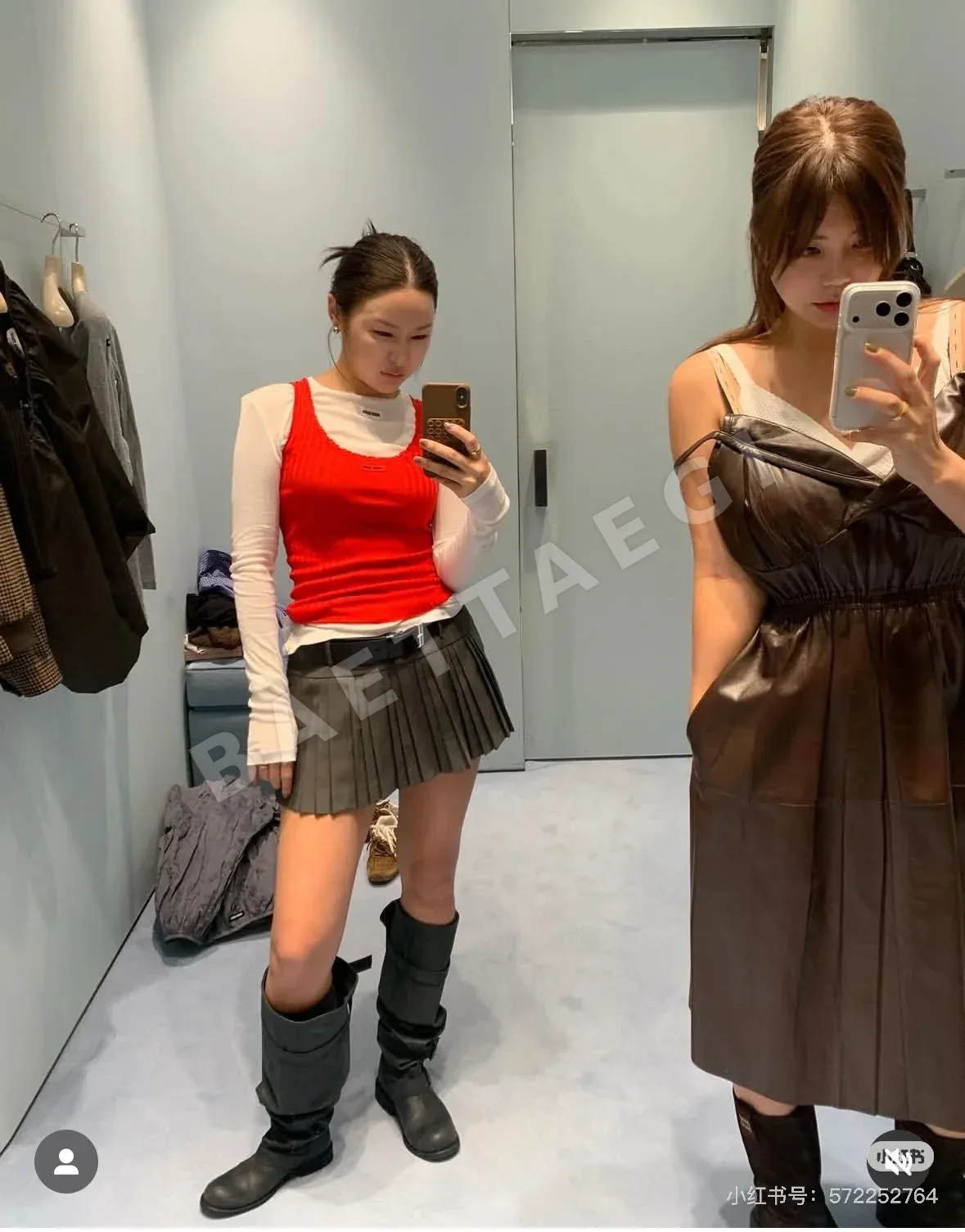 미우미우 클라인 블루 폴로 반팔 니트티 상세 이미지 4
