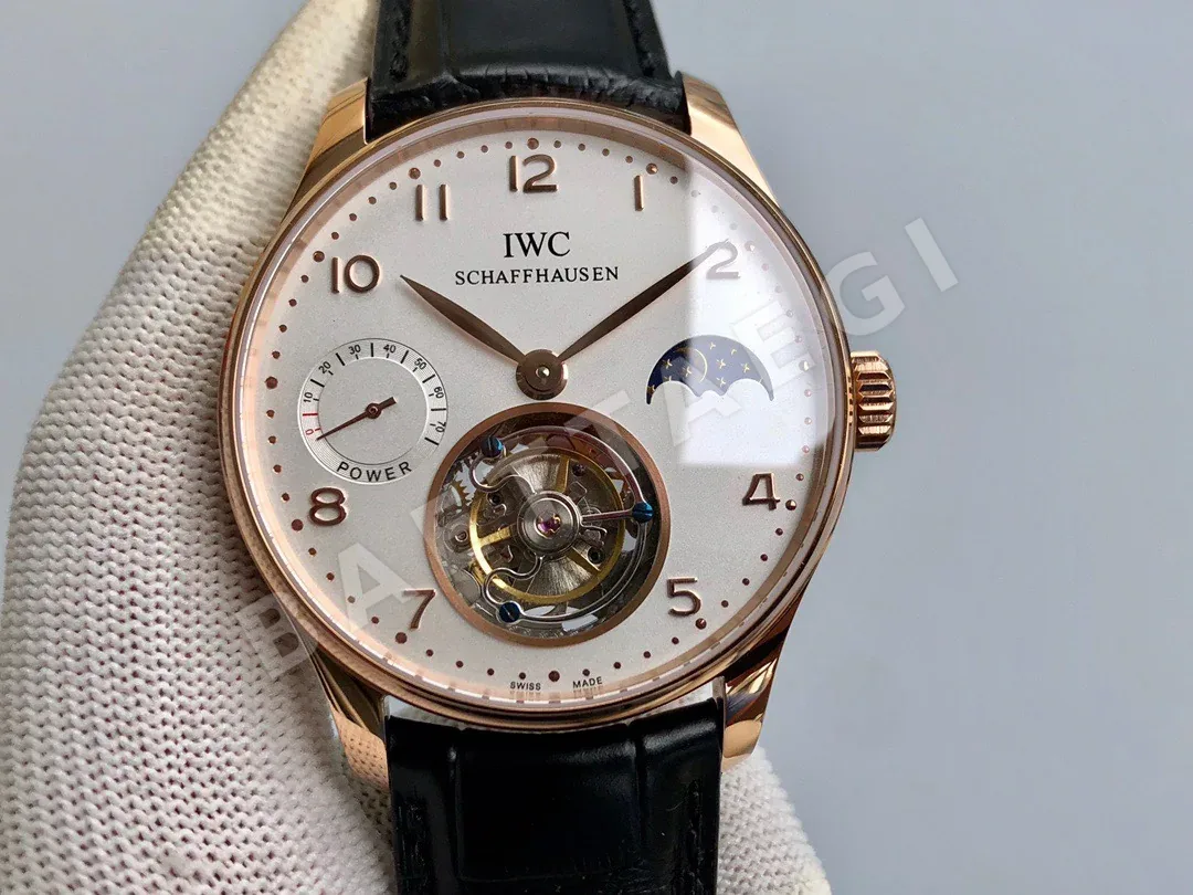 IWC 포르투기저 투르비용 문페이즈 파워리저브 시계
