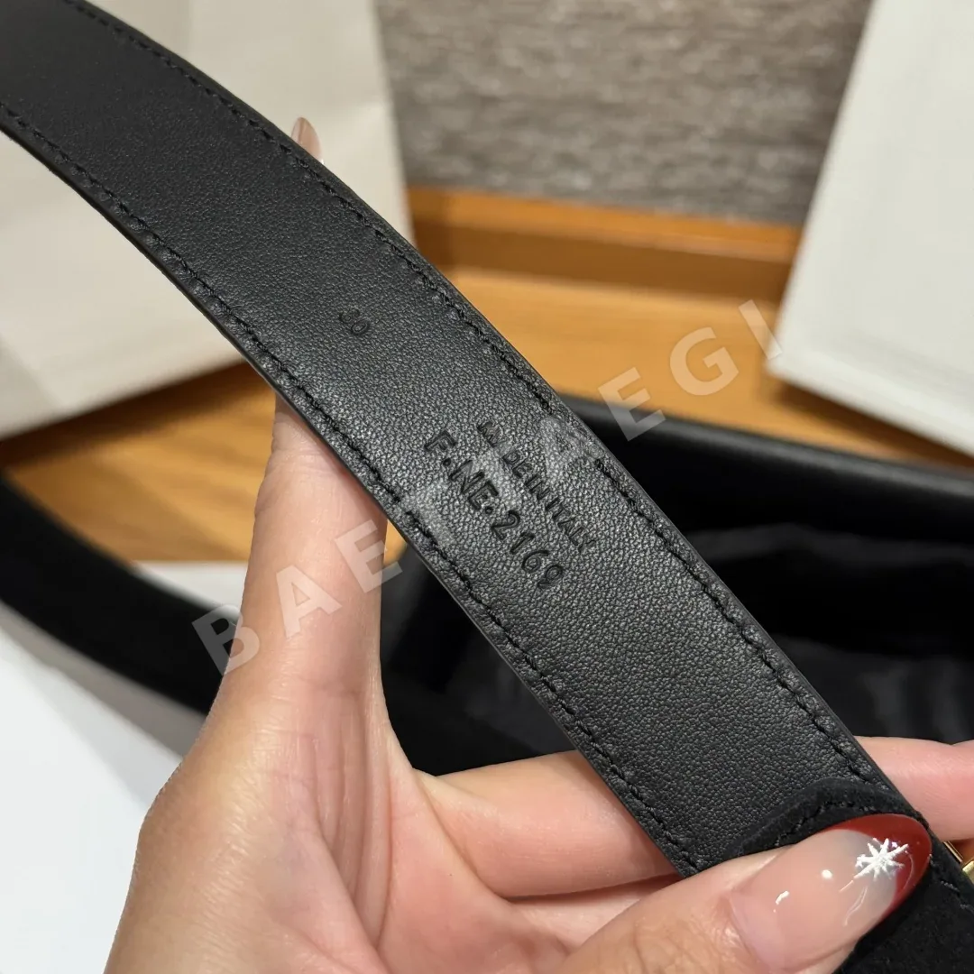 셀린느 웨스턴 미디엄 25mm 금장 벨트 상세 이미지 6