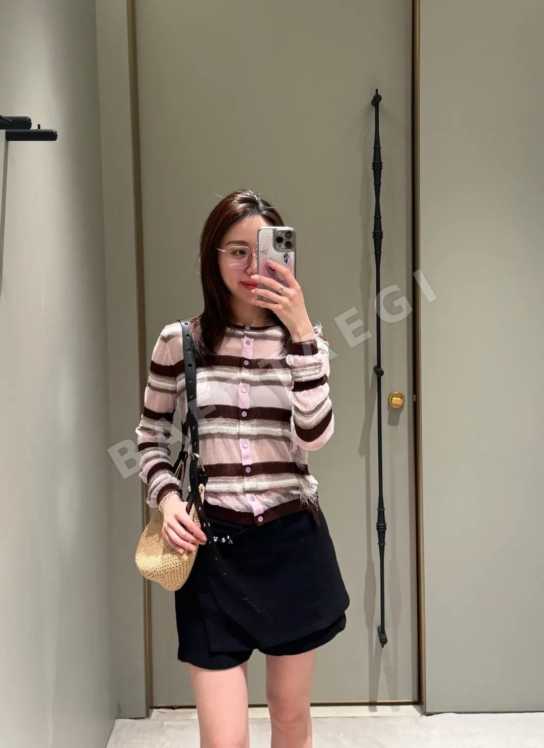 로에베 데미지 스트라이프 니트 가디건 상세 이미지 7