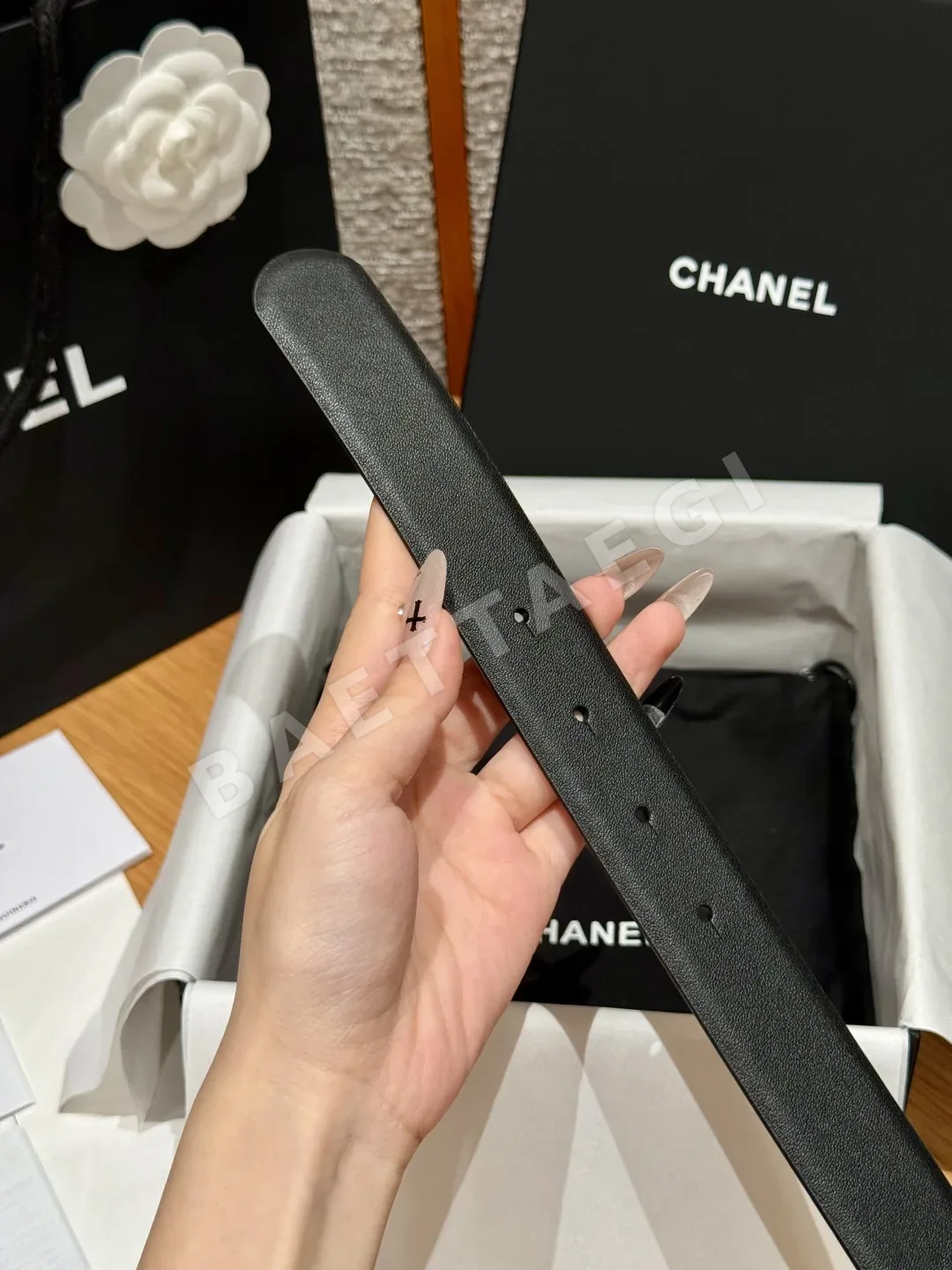 샤넬 클래식 더블 C 가죽 벨트 상세 이미지 7