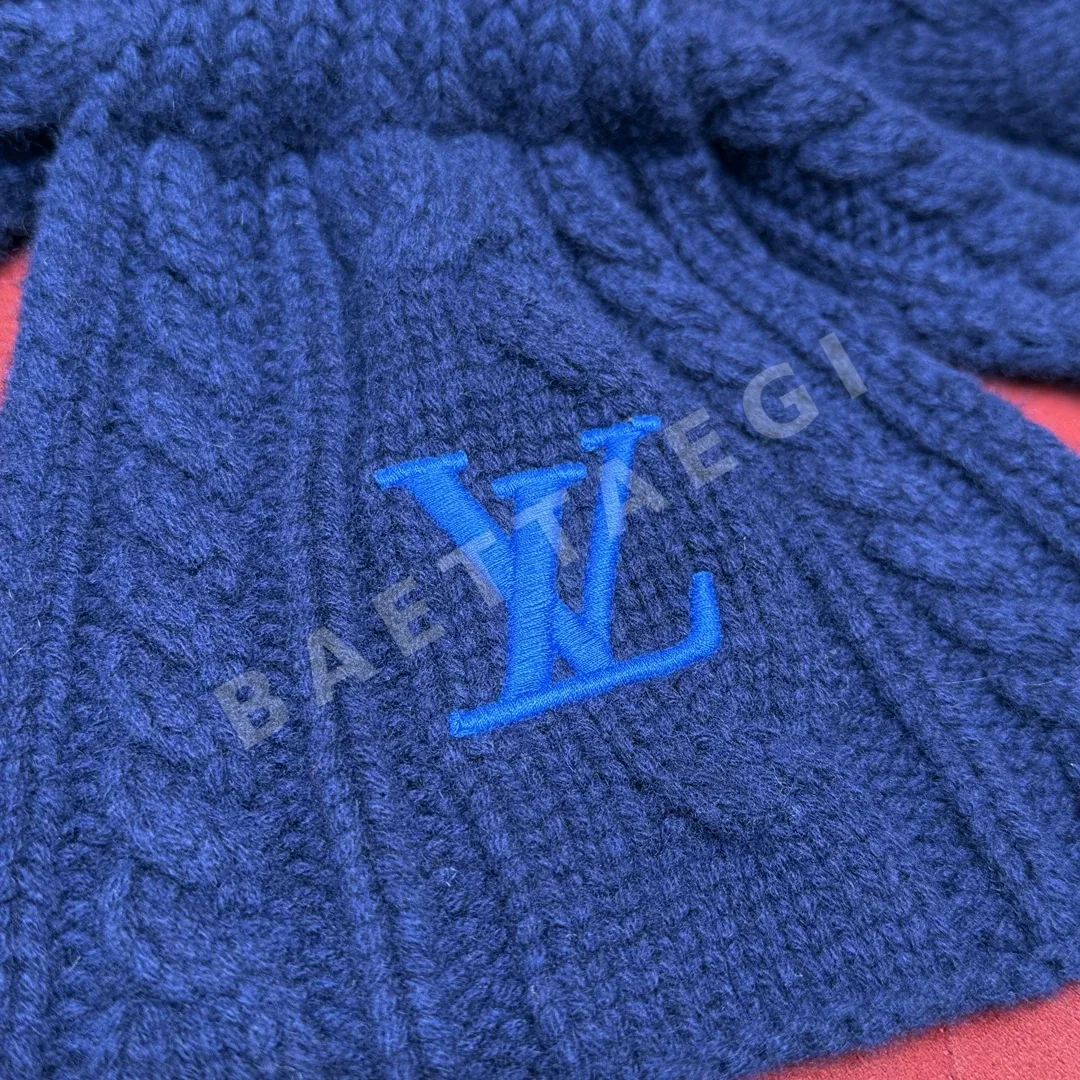 루이비통 LV 미니 케이블 양모 머플러 상세 이미지 4