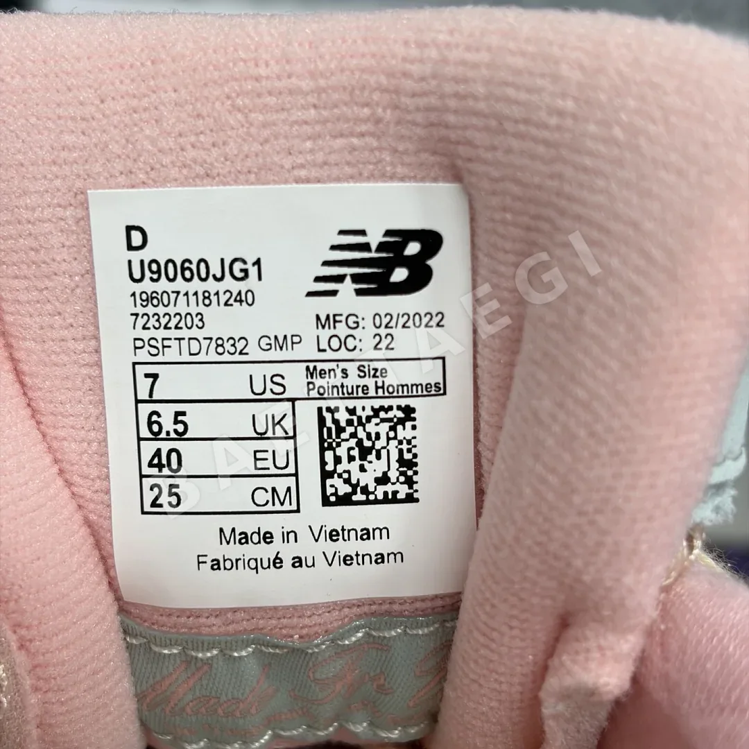 뉴발란스 [C] 9060 그레이 핑크 U9060JG1 202079 New Balance 9060 상세 이미지 4