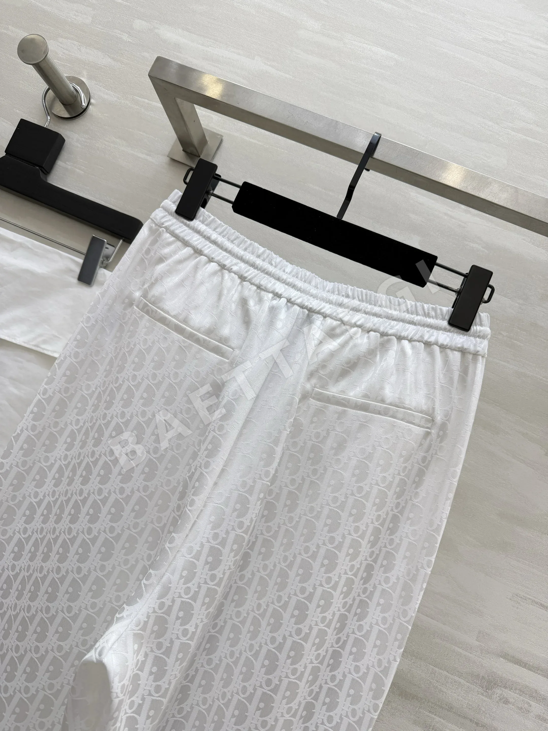 디올 아세테이트 모노크롬 와이드 레그 바지 상세 이미지 15