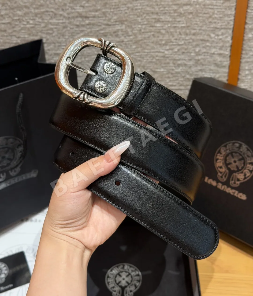 크롬하츠 건슬링거 오벌 버클 벨트 38mm 상세 이미지 2