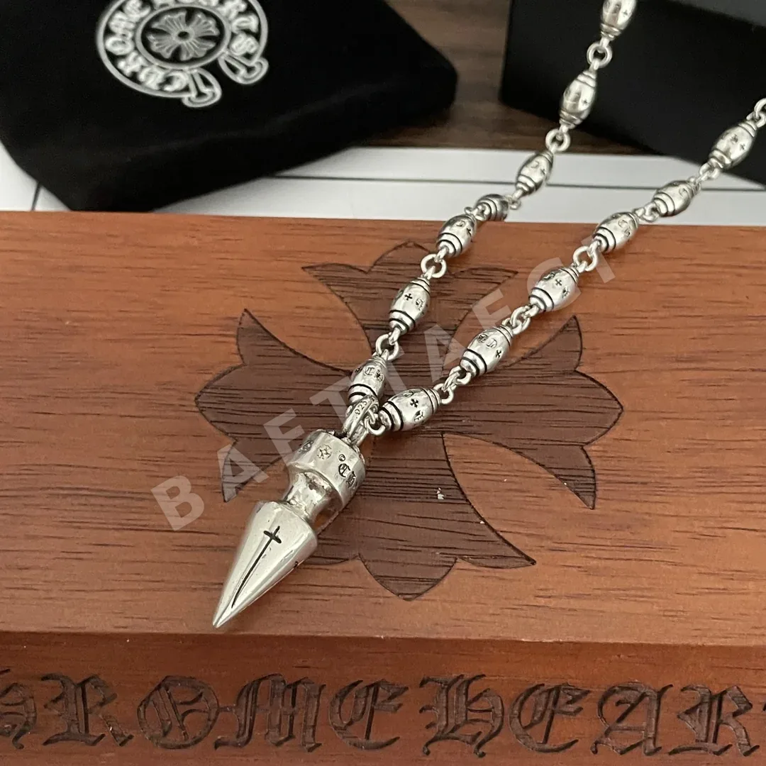 크롬하츠 빈티지 십자가 총알 펜던트 목걸이 상세 이미지 2
