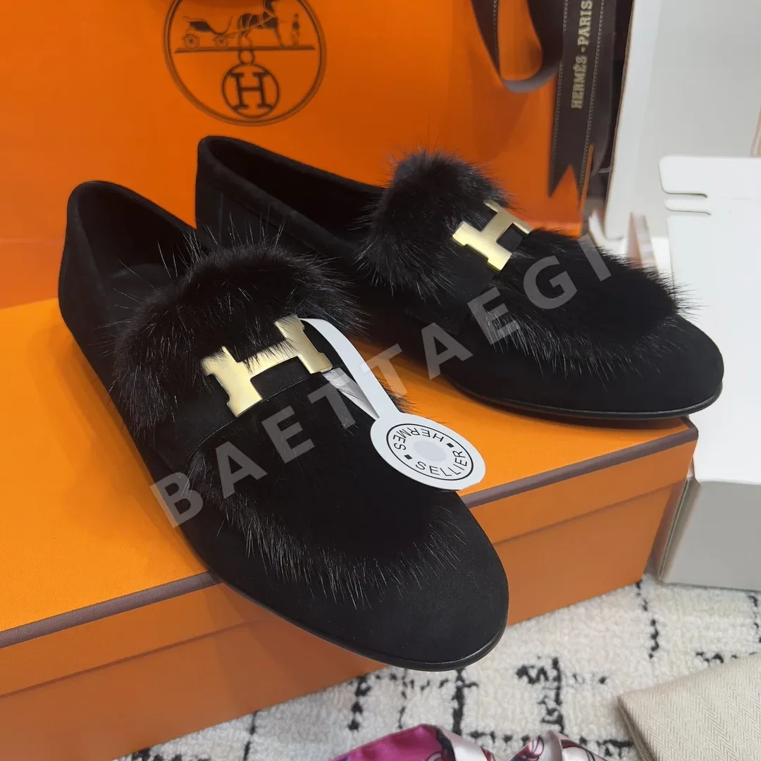 에르메스 파리 밍크퍼 로퍼 상세 이미지 7