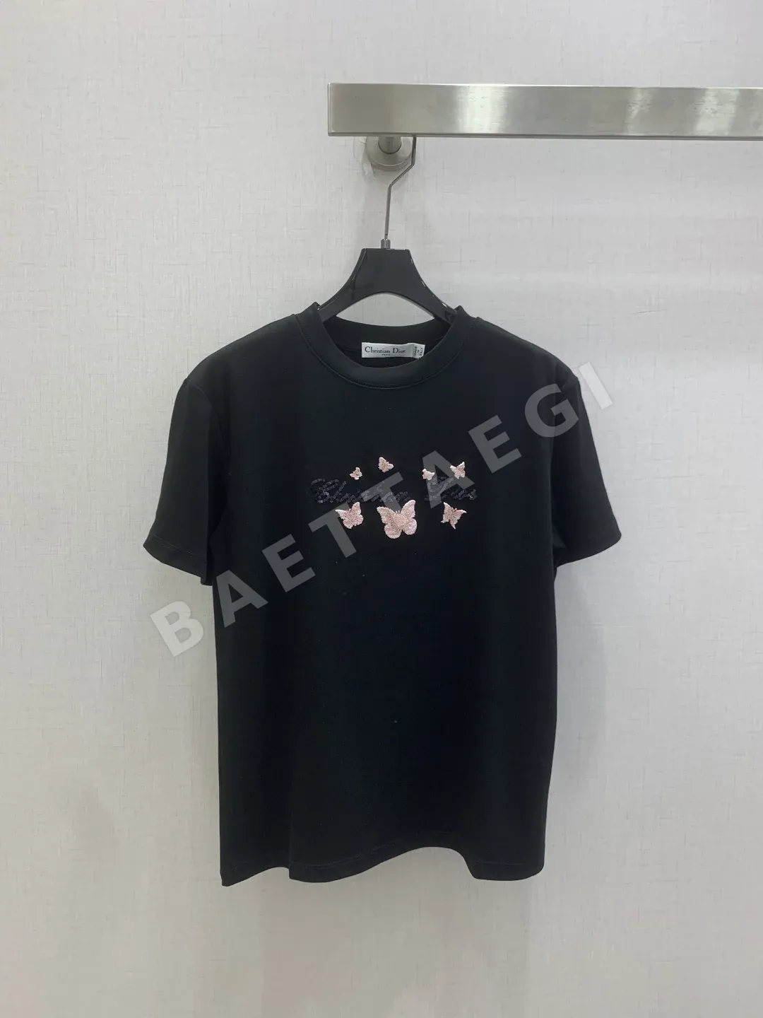 디올 자수 반팔 티셔츠 41559